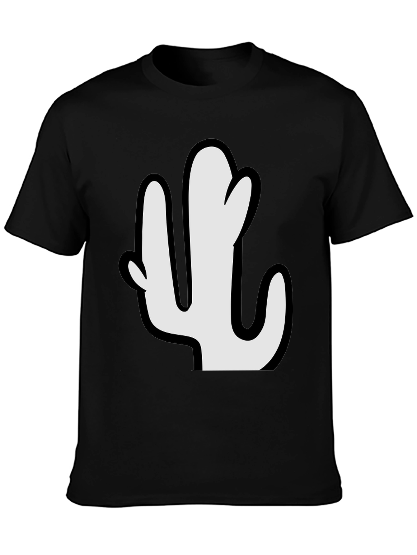 Cactus Graphic Tee - Stylish Black T-Shirt