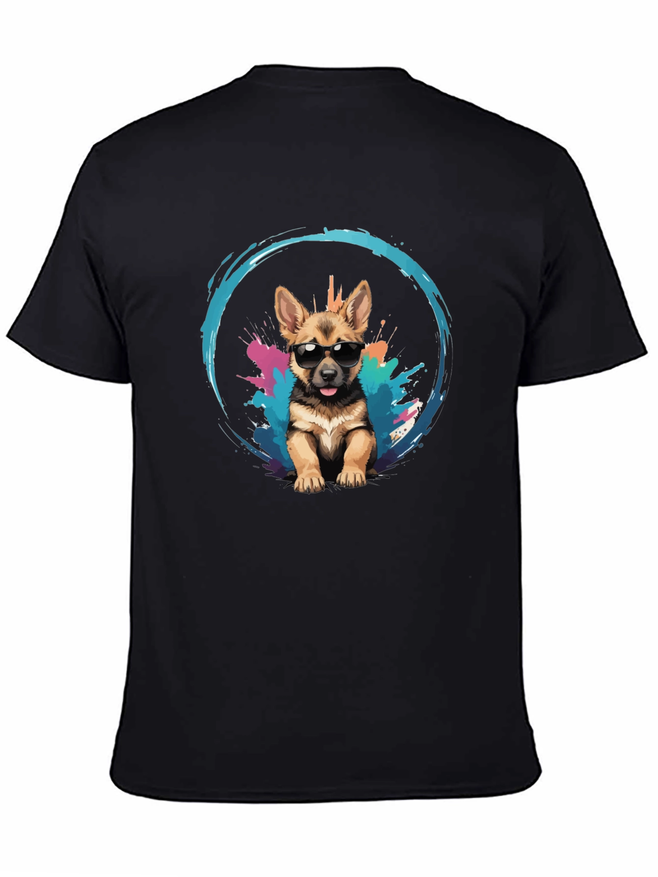 Cool Pup Tee - German Shepherd with Sunglasses