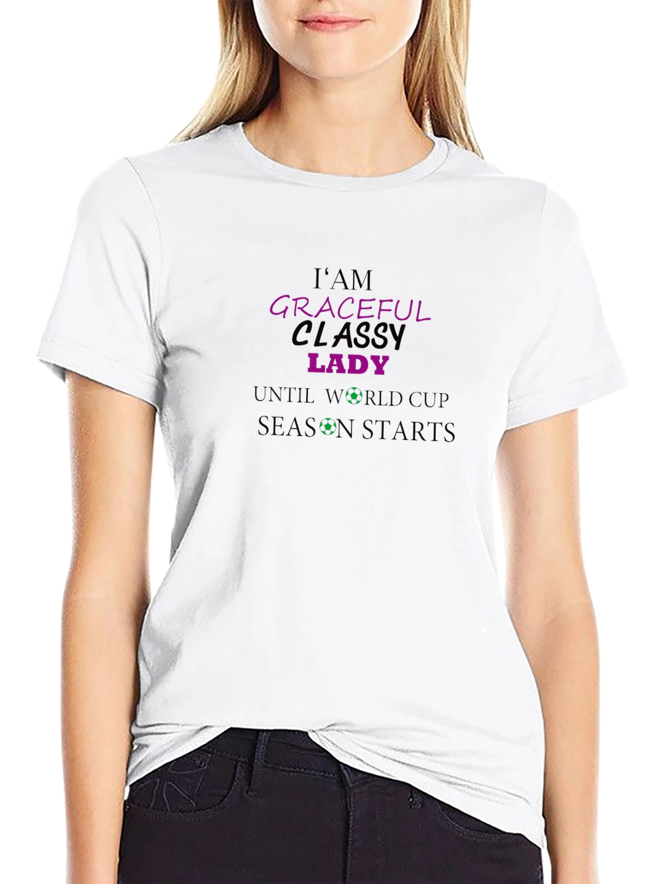 Graceful Classy Lady World Cup T-Shirt