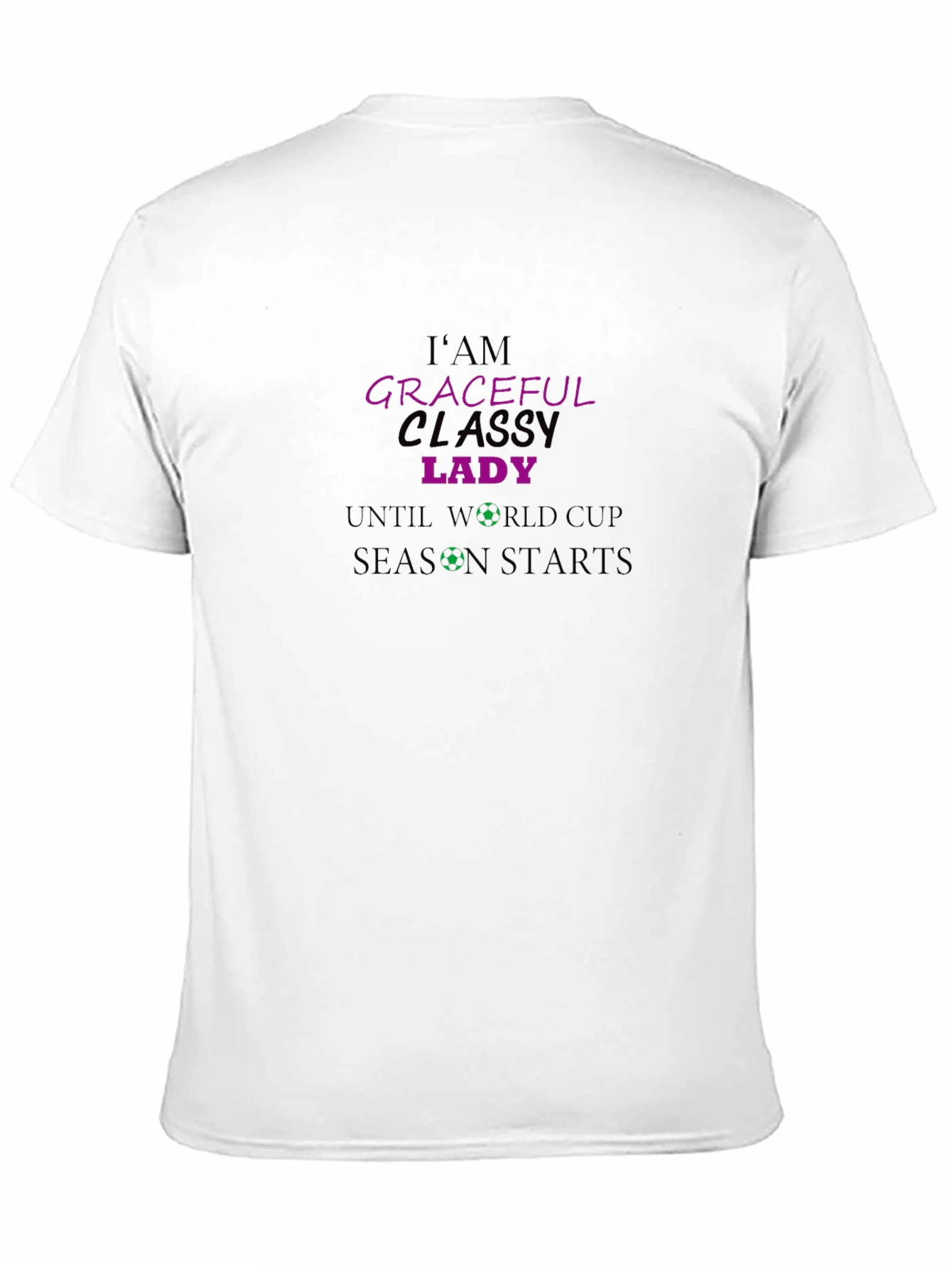 Graceful Classy Lady World Cup T-Shirt