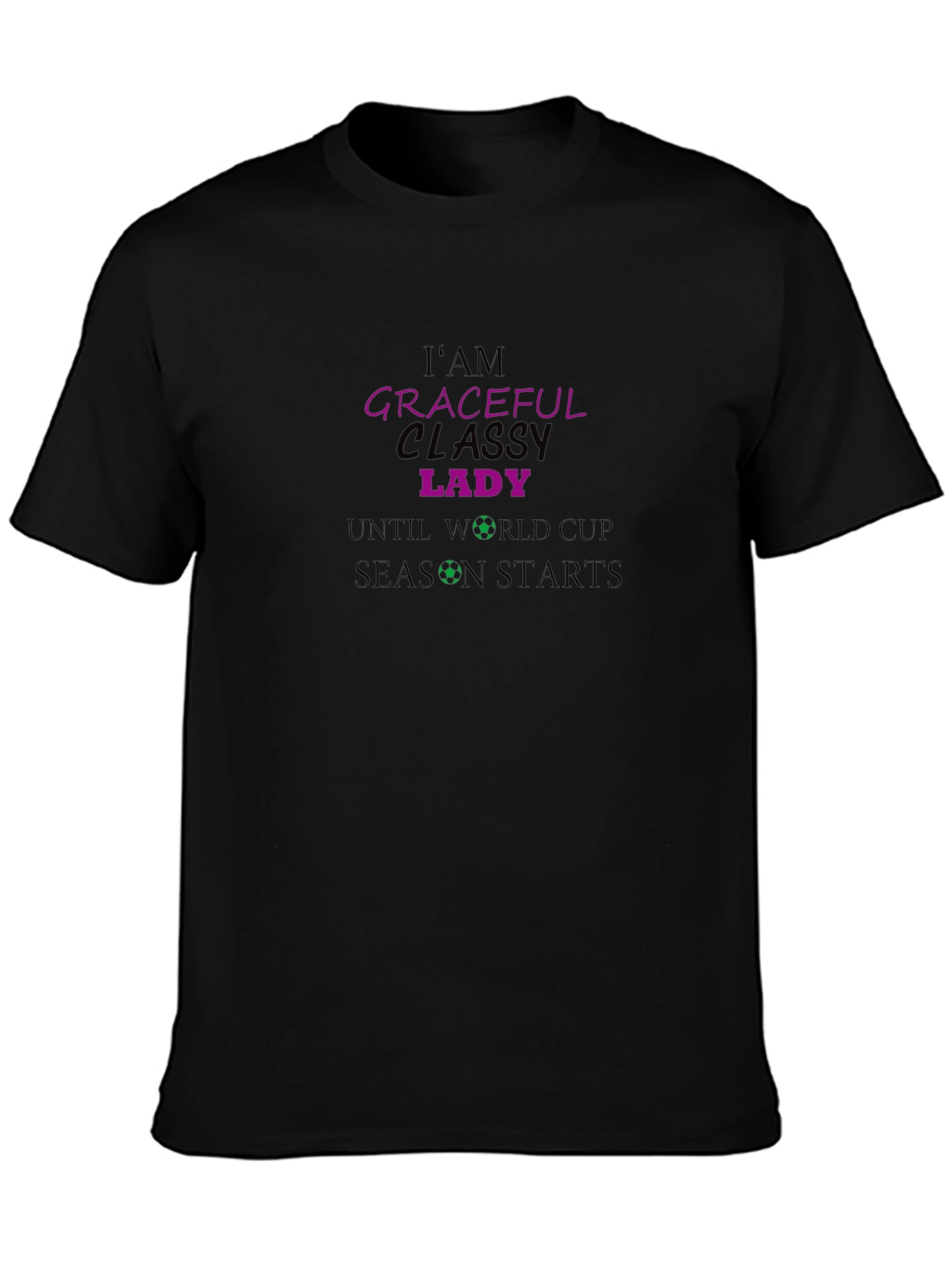 Graceful Classy Lady World Cup T-Shirt