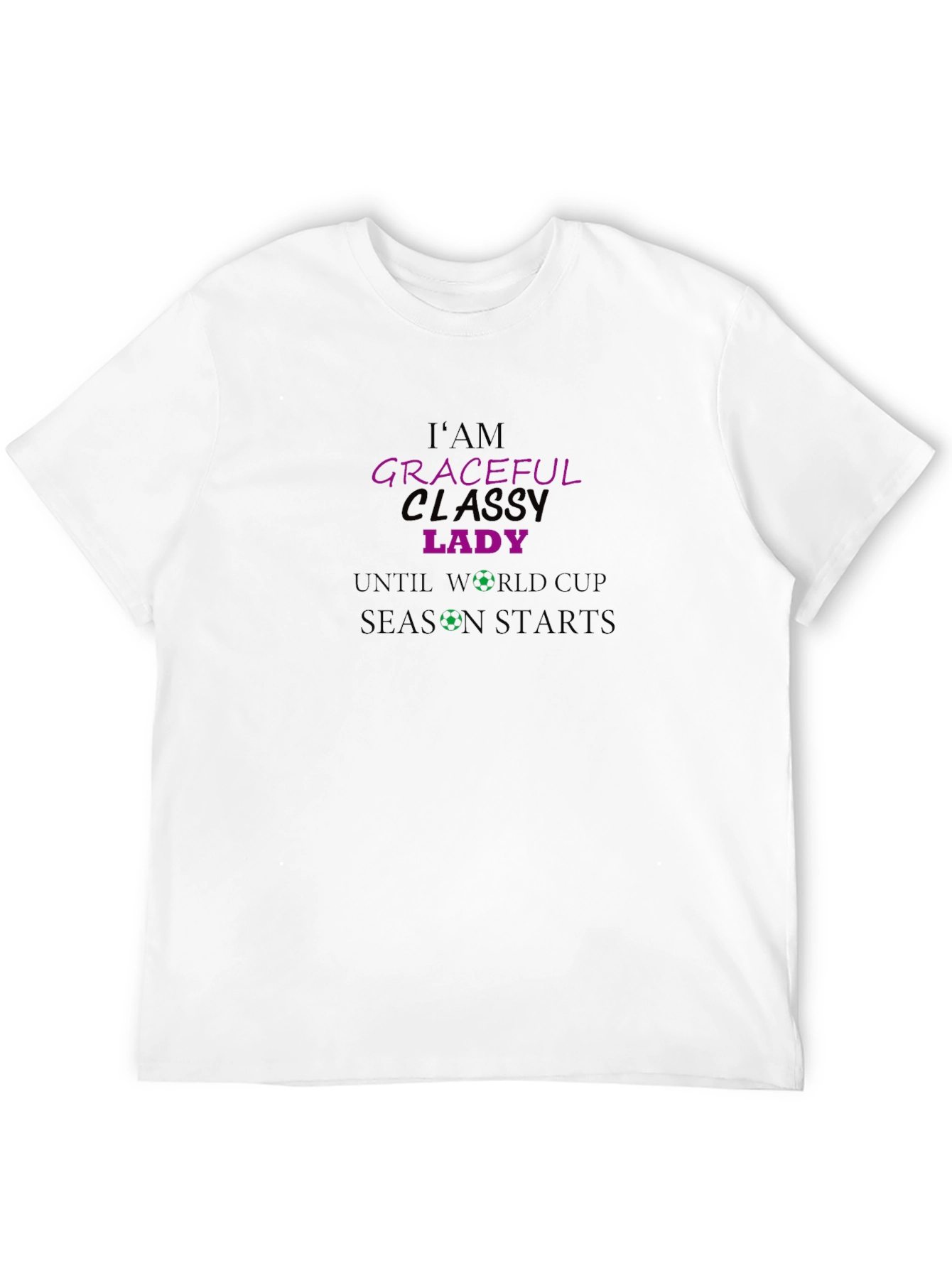 Graceful Classy Lady World Cup T-Shirt