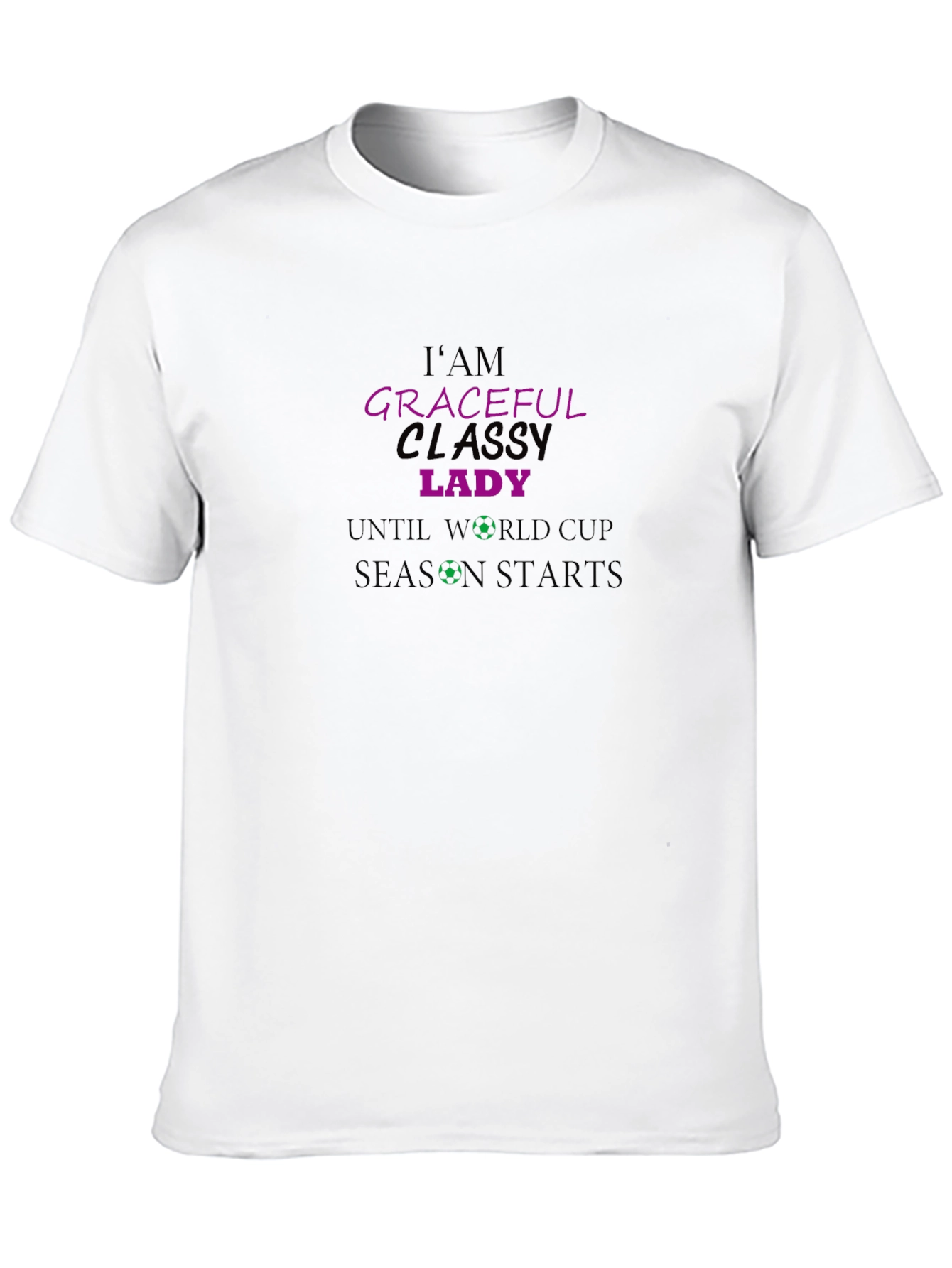 Graceful Classy Lady World Cup T-Shirt