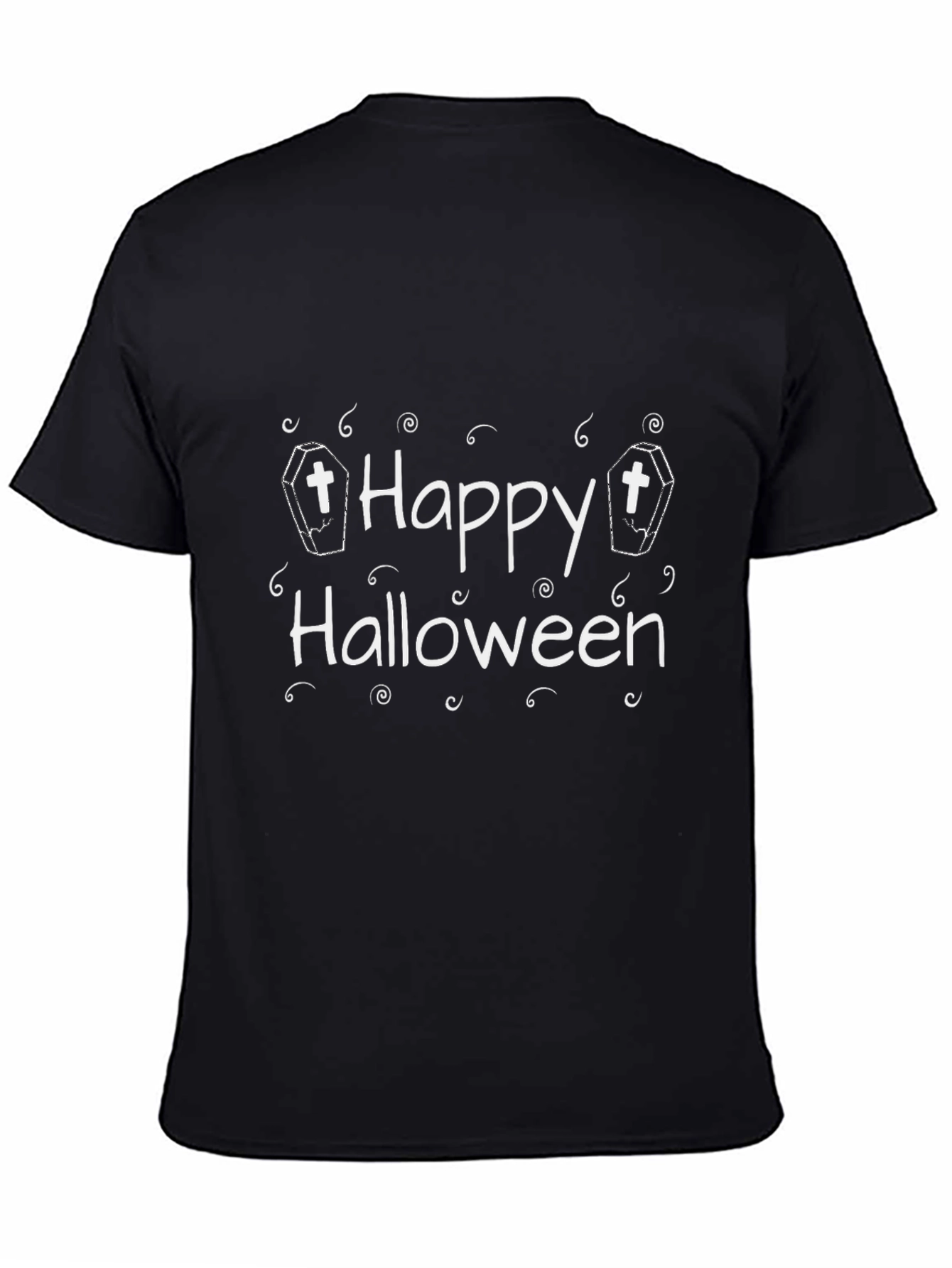 Happy Halloween Coffin Graphic T-Shirt