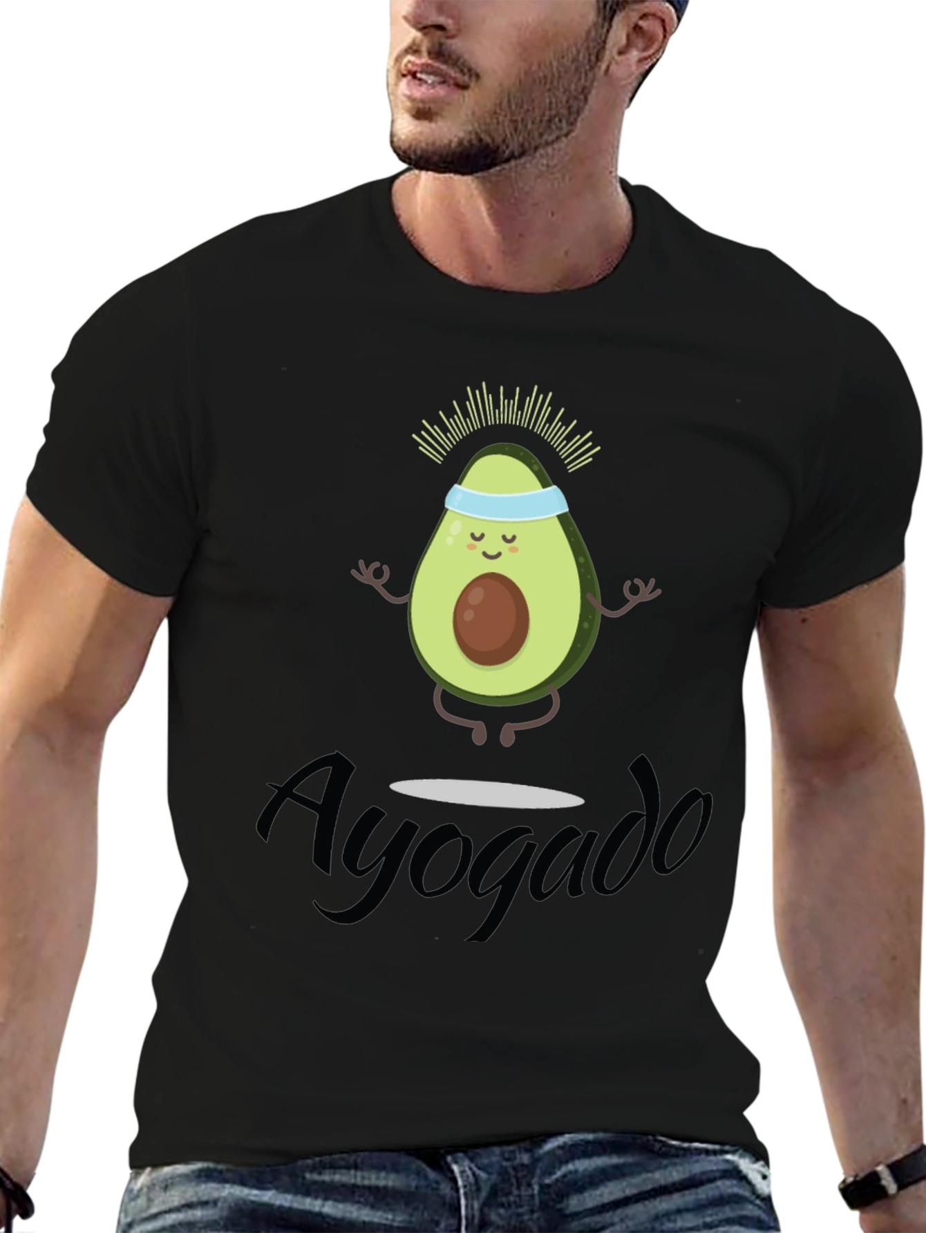 Ayogado Yoga Avocado T-Shirt Funny Tee