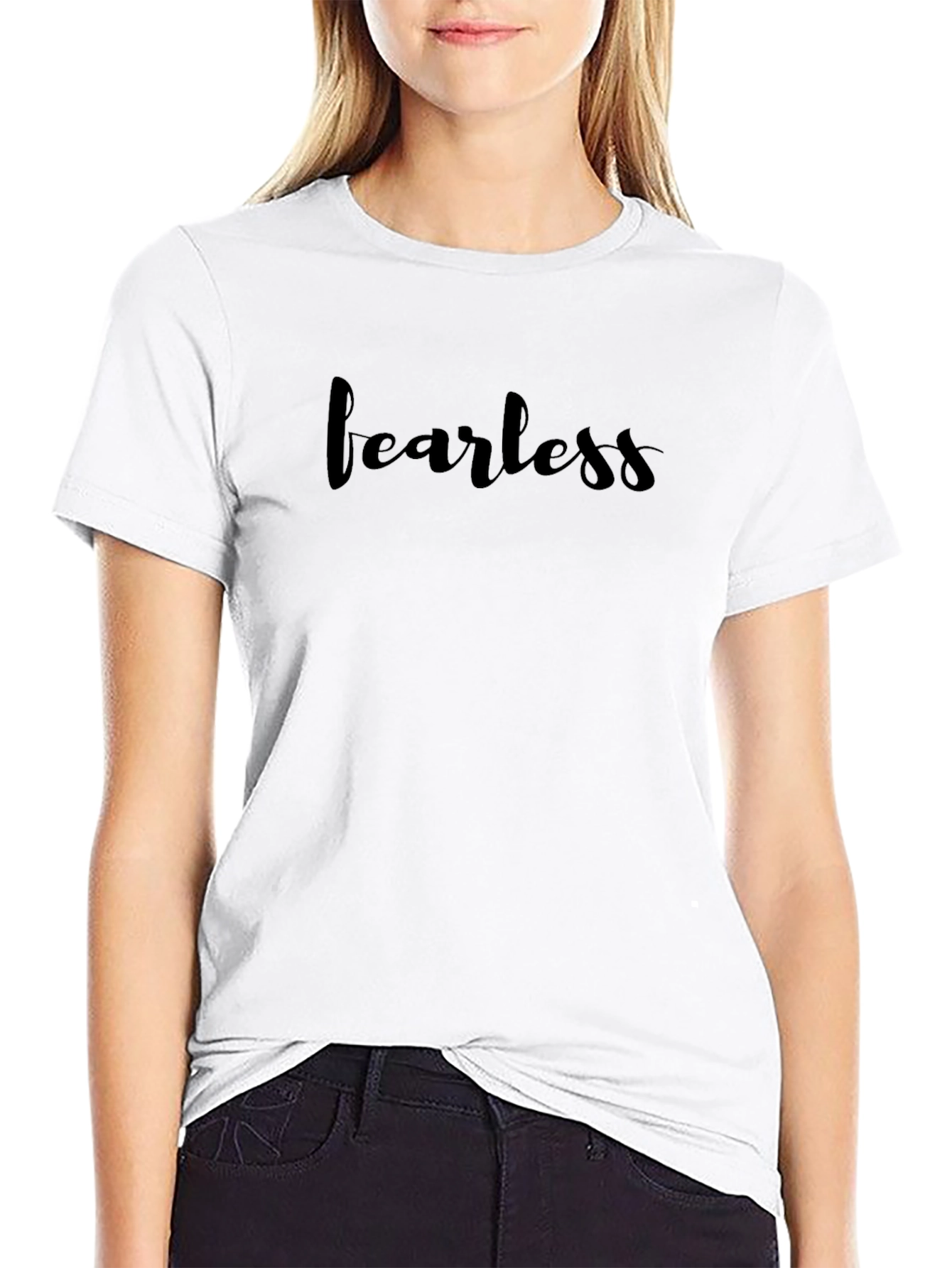 Fearless Black Graphic Tee - Mens Casual Style