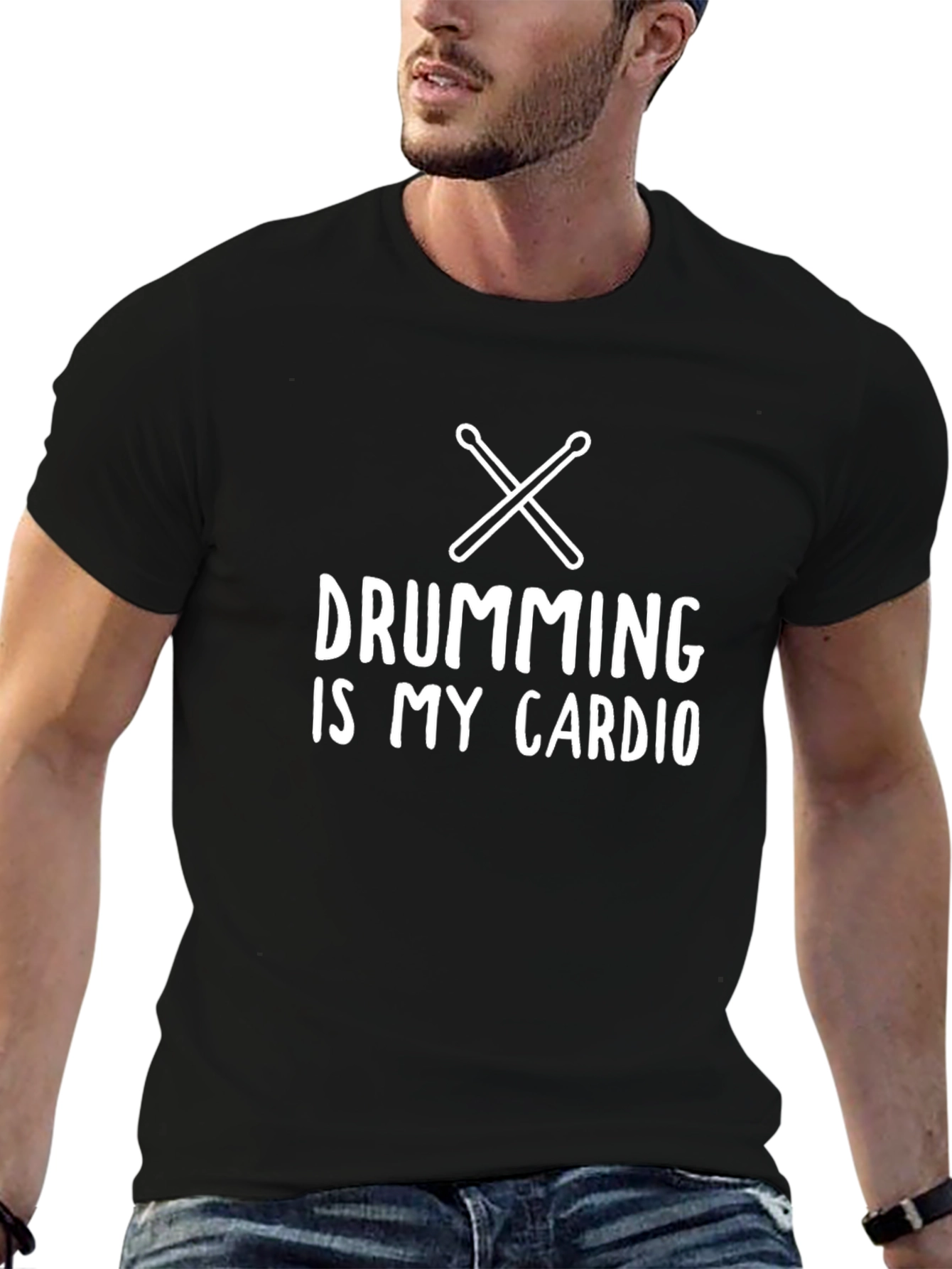 Drumming Is My Cardio T-Shirt Black
