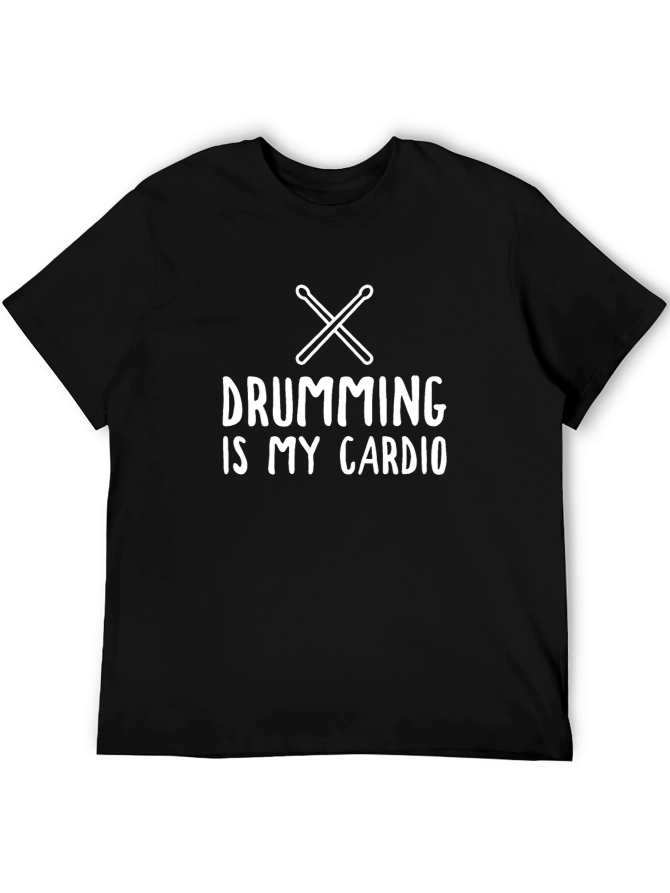 Drumming Is My Cardio T-Shirt Black
