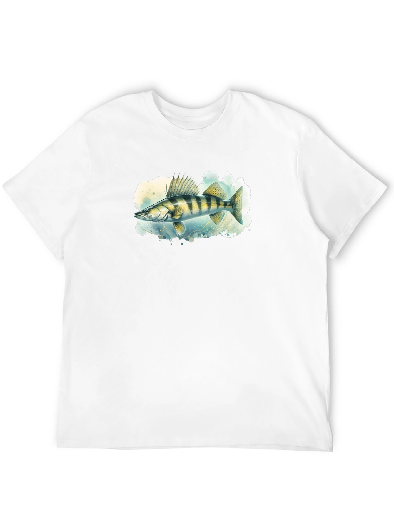 Walleye Fish Graphic Tee - Mens Black T-Shirt