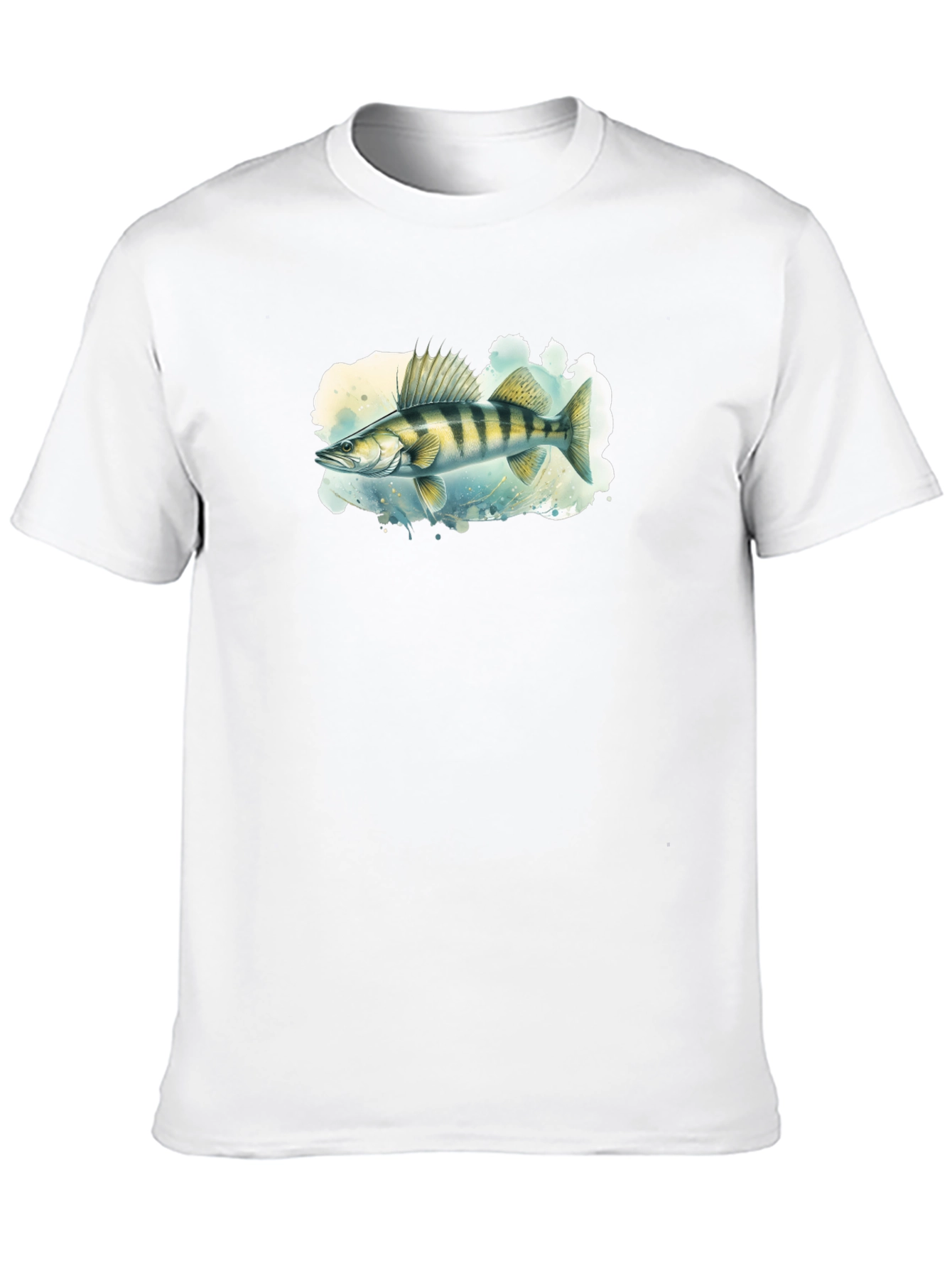 Walleye Fish Graphic Tee - Mens Black T-Shirt