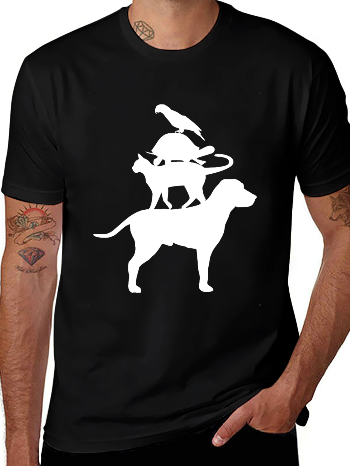 Stacked Animals Graphic Tee