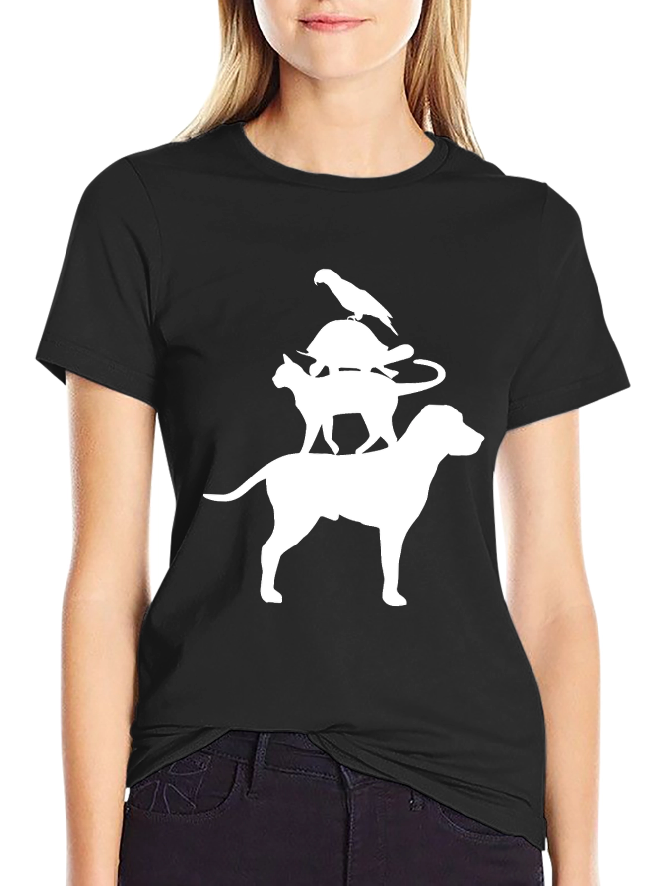 Stacked Animals Graphic Tee
