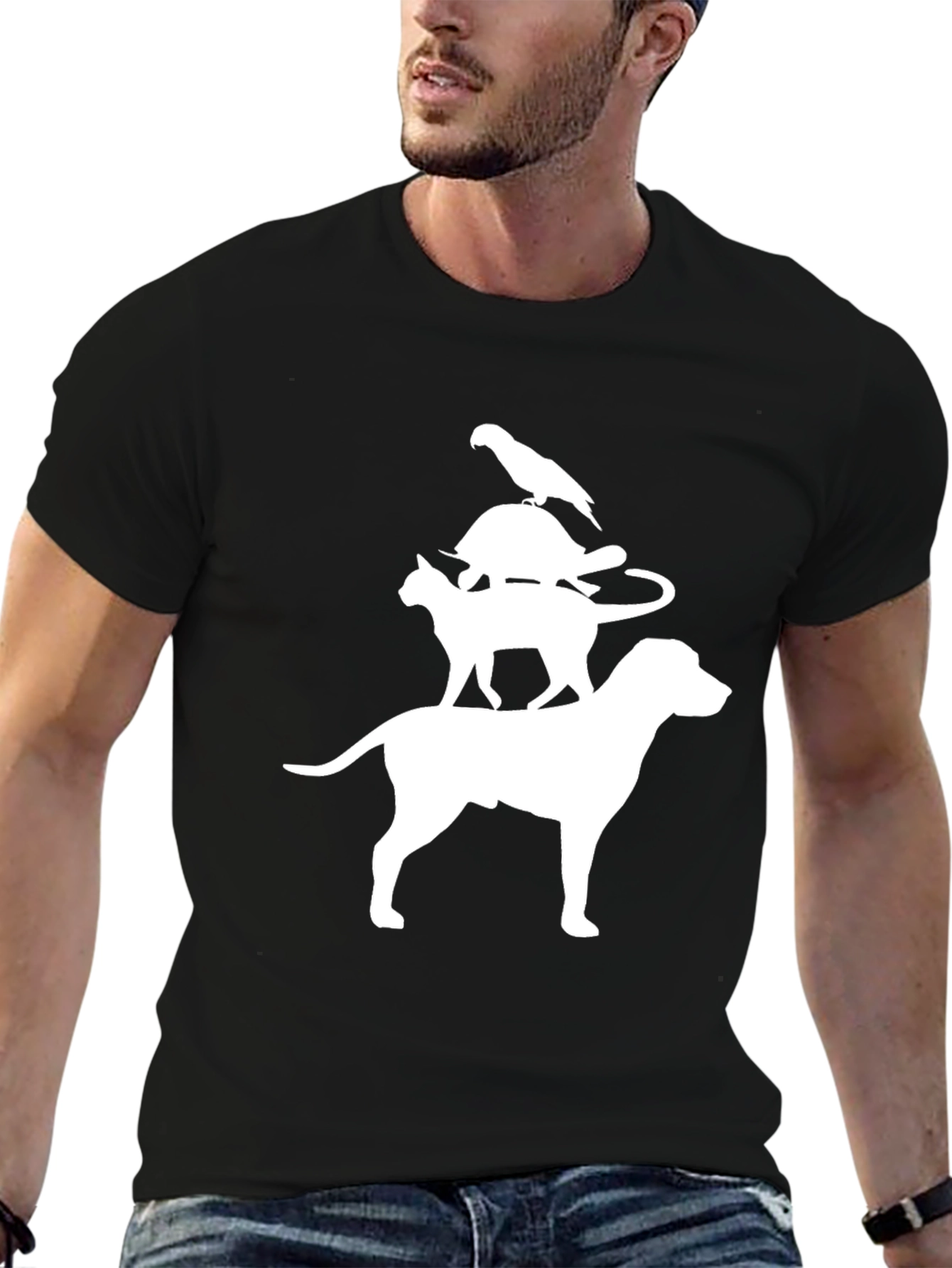 Stacked Animals Graphic Tee