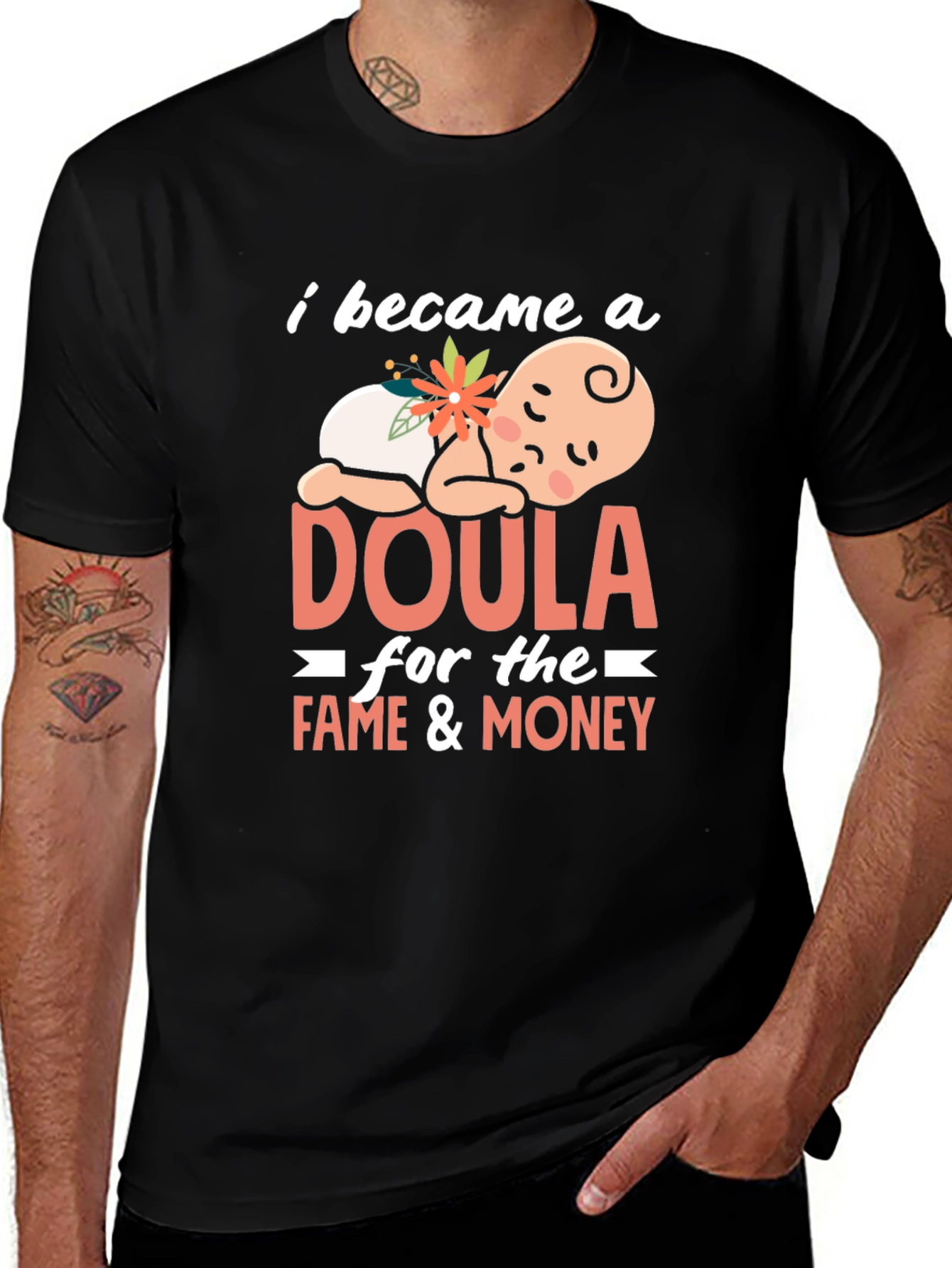 Doula Fame & Money Graphic T-Shirt