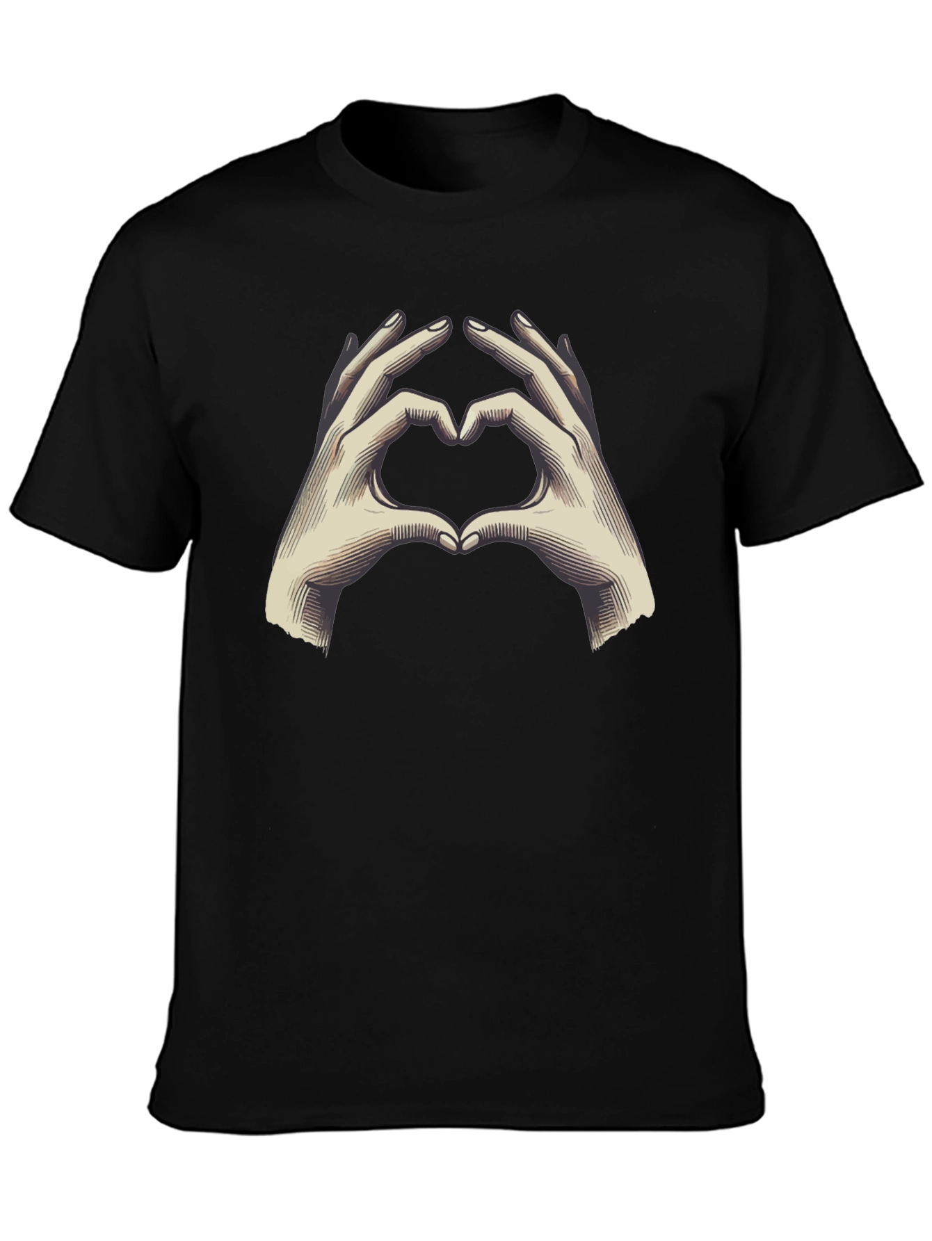 Heart Hands Graphic Tee - Express Yourself!