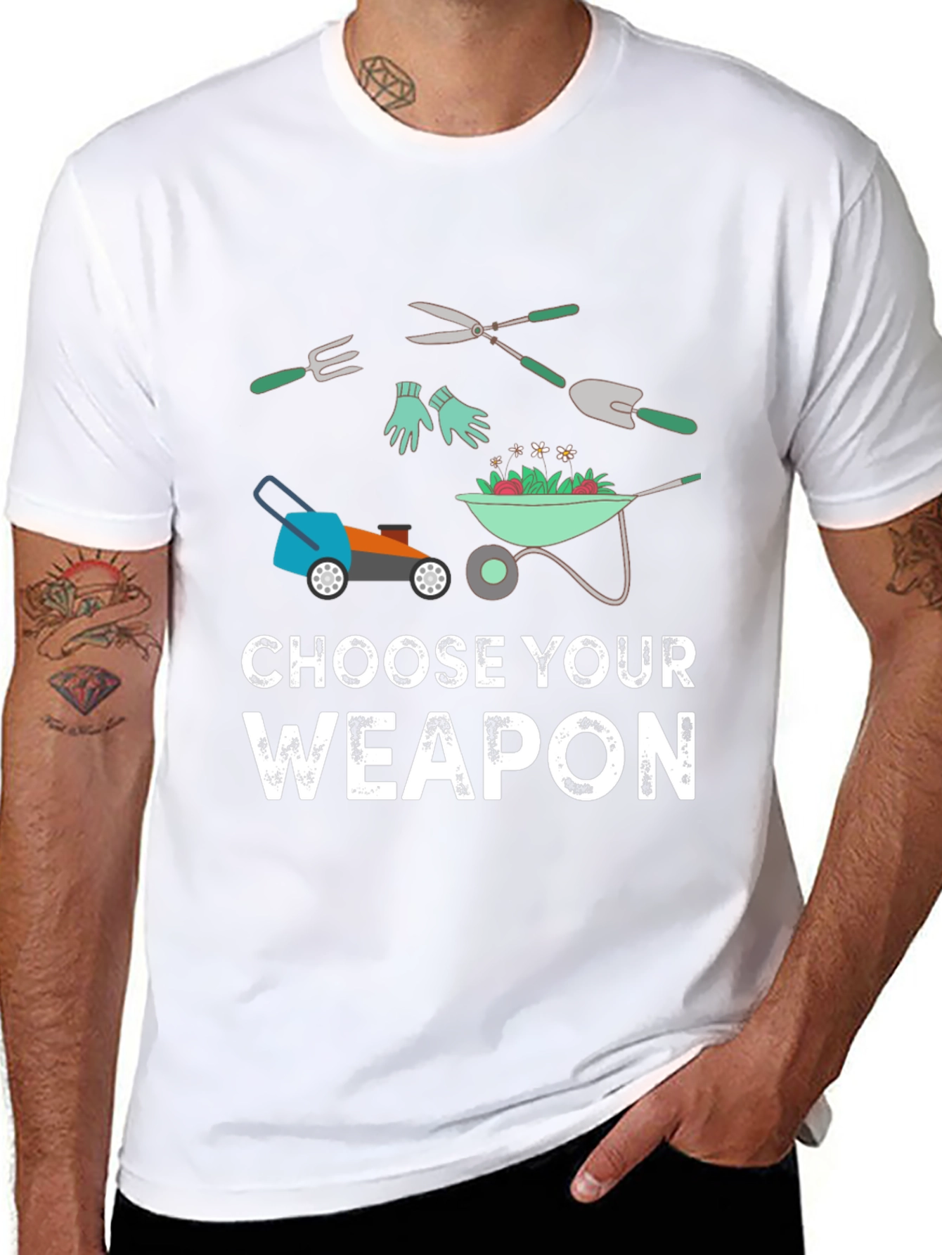 Choose Your Weapon Gardening T-Shirt