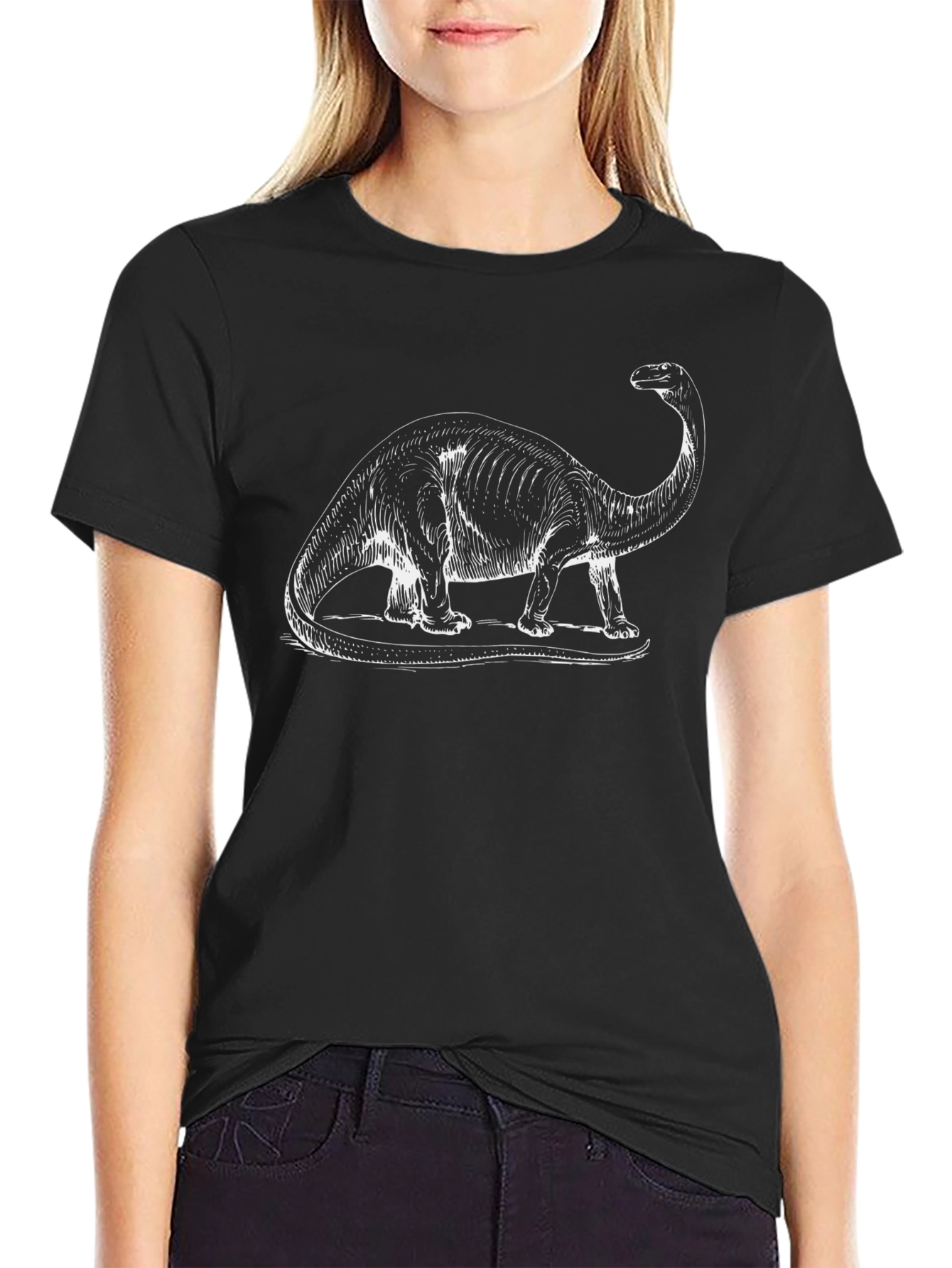Dinosaur Graphic T-Shirt - Classic Brontosaurus Design