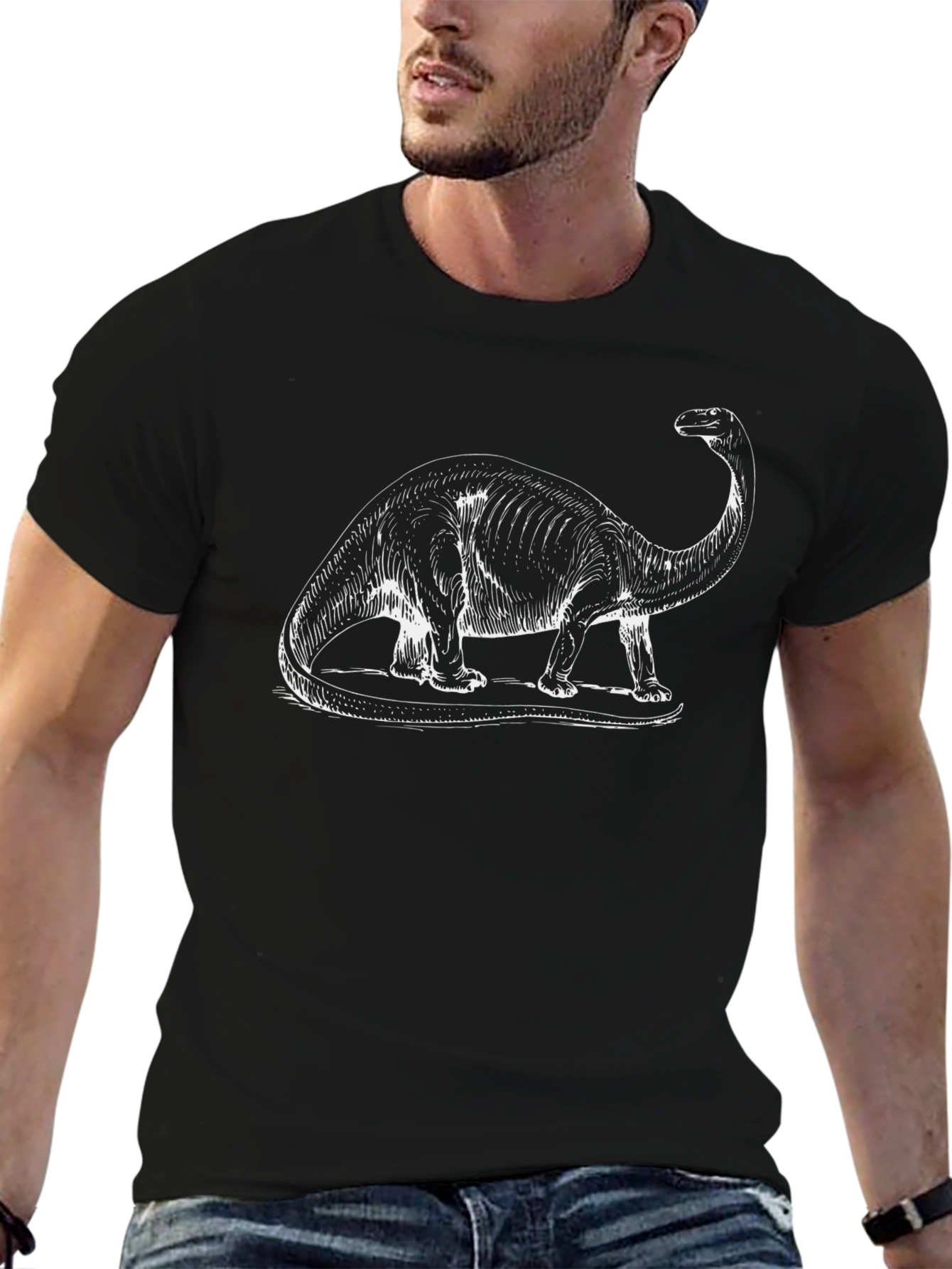 Dinosaur Graphic T-Shirt - Classic Brontosaurus Design
