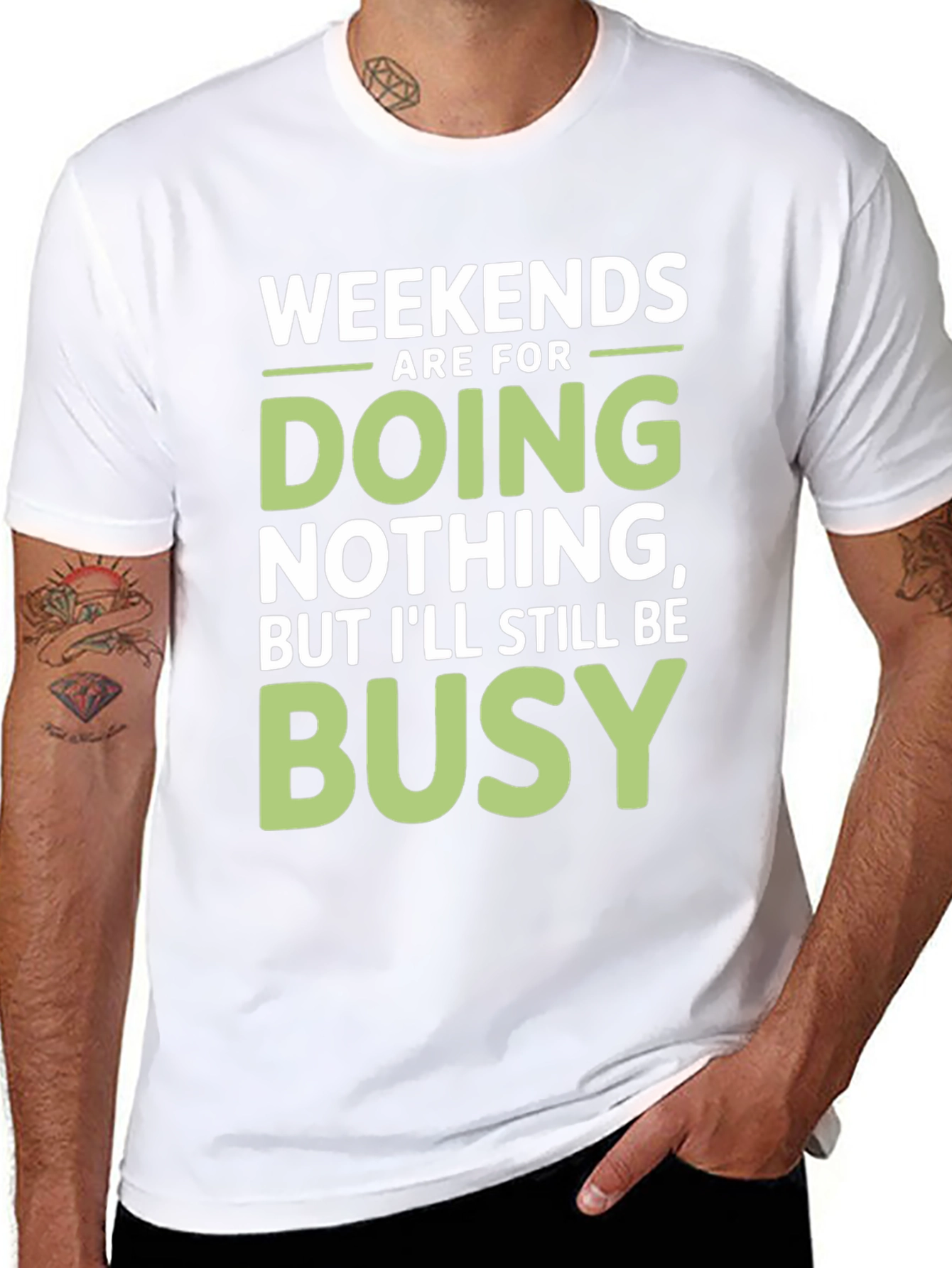 Weekends Are For Doing Nothing Funny Graphic Tee