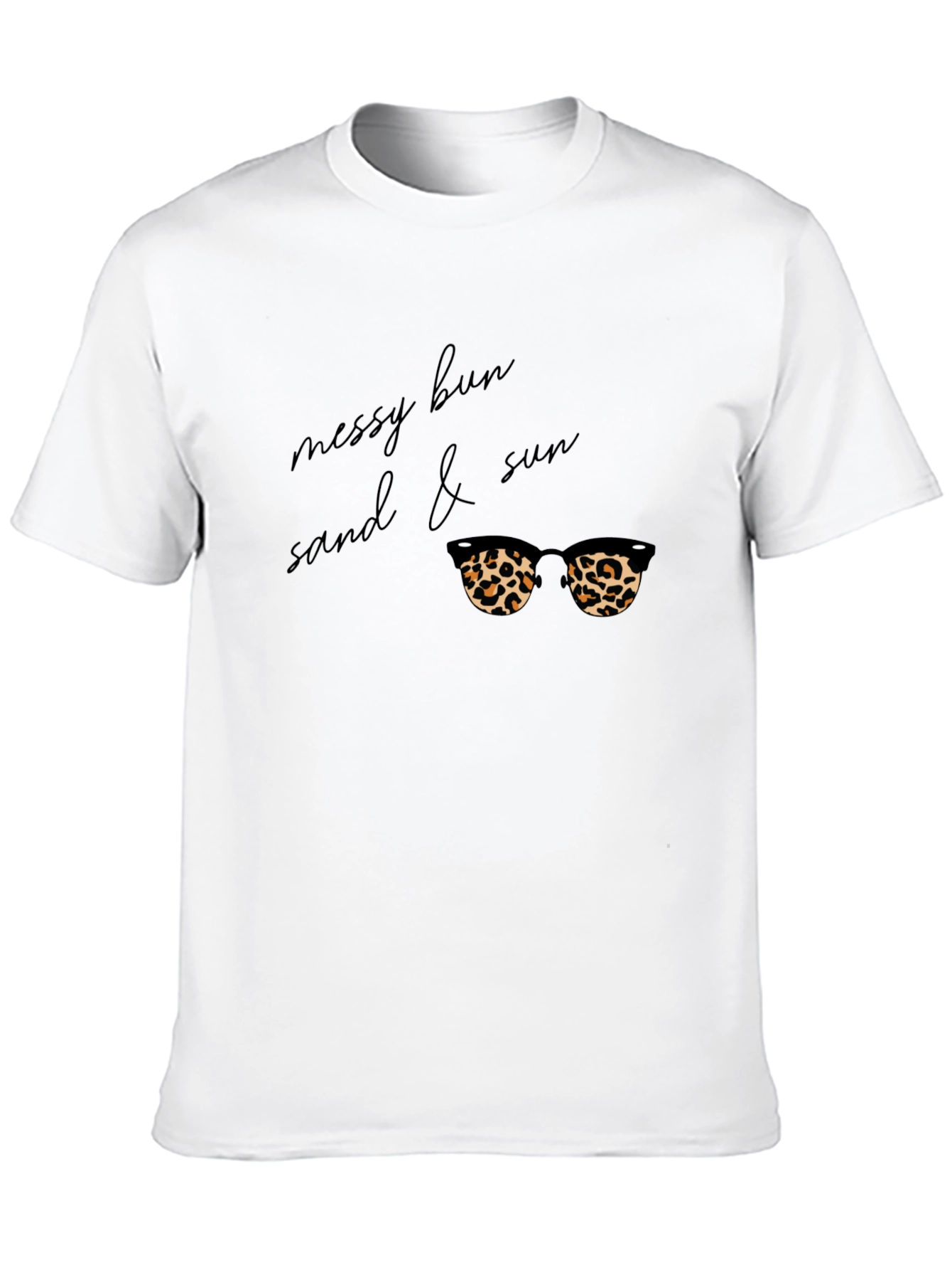 Messy Bun Sand & Sun Graphic Tee