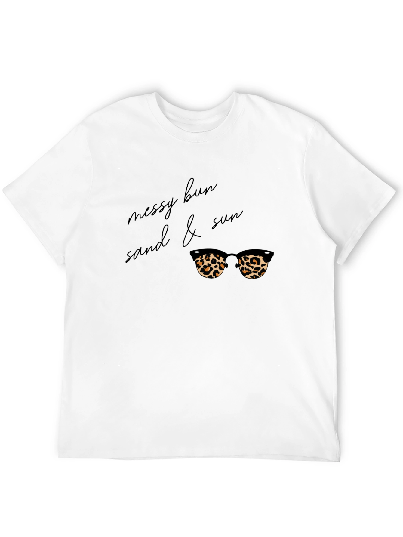 Messy Bun Sand & Sun Graphic Tee