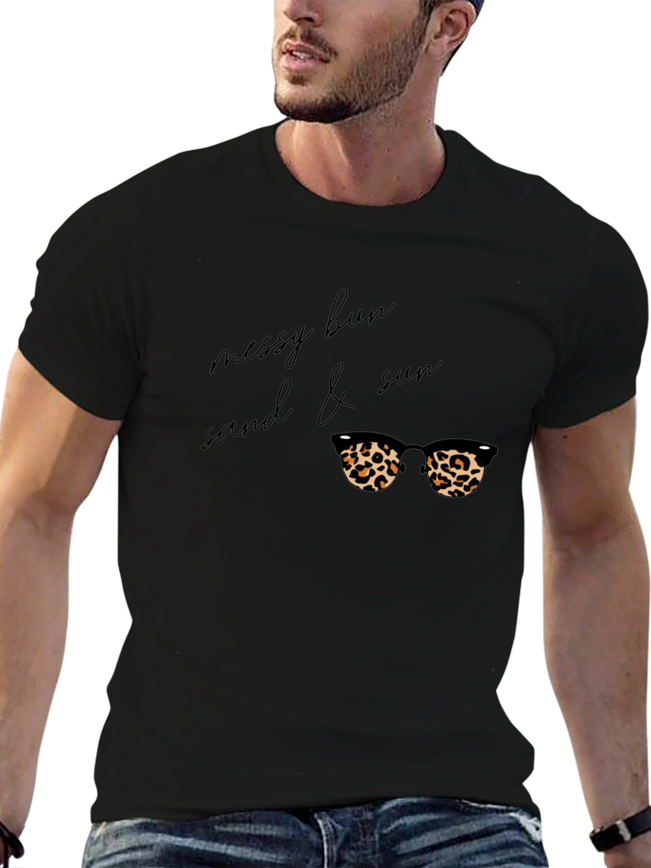 Messy Bun Sand & Sun Graphic Tee