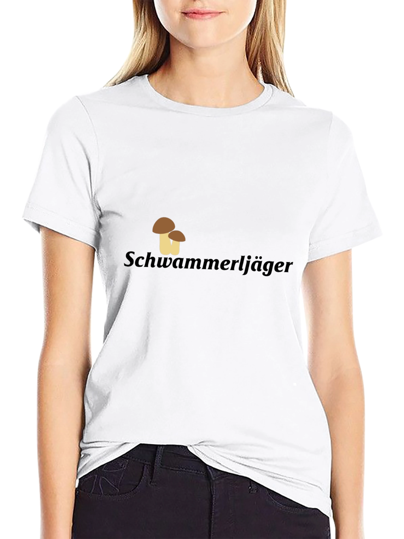 Schwammerljäger Mushroom Hunter Black T-Shirt