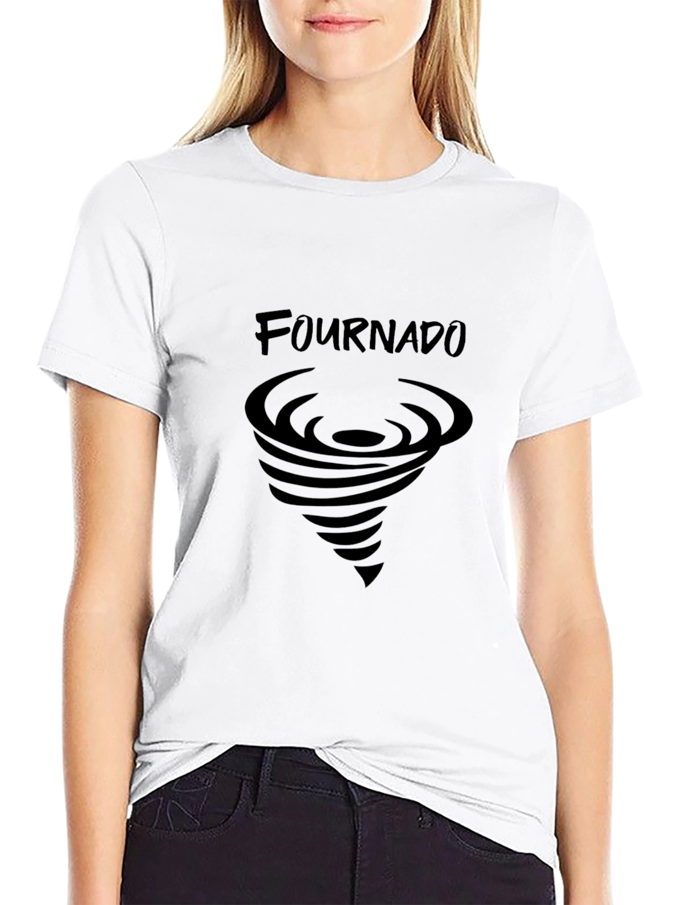 Fournado Black Graphic T-Shirt