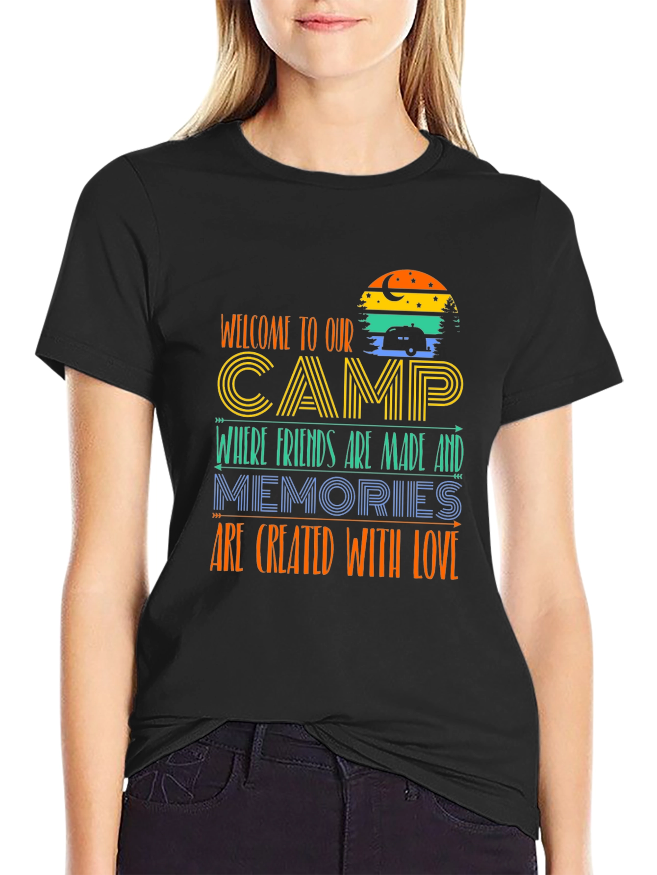 Camping Adventure T-Shirt: Welcome to Our Camp!