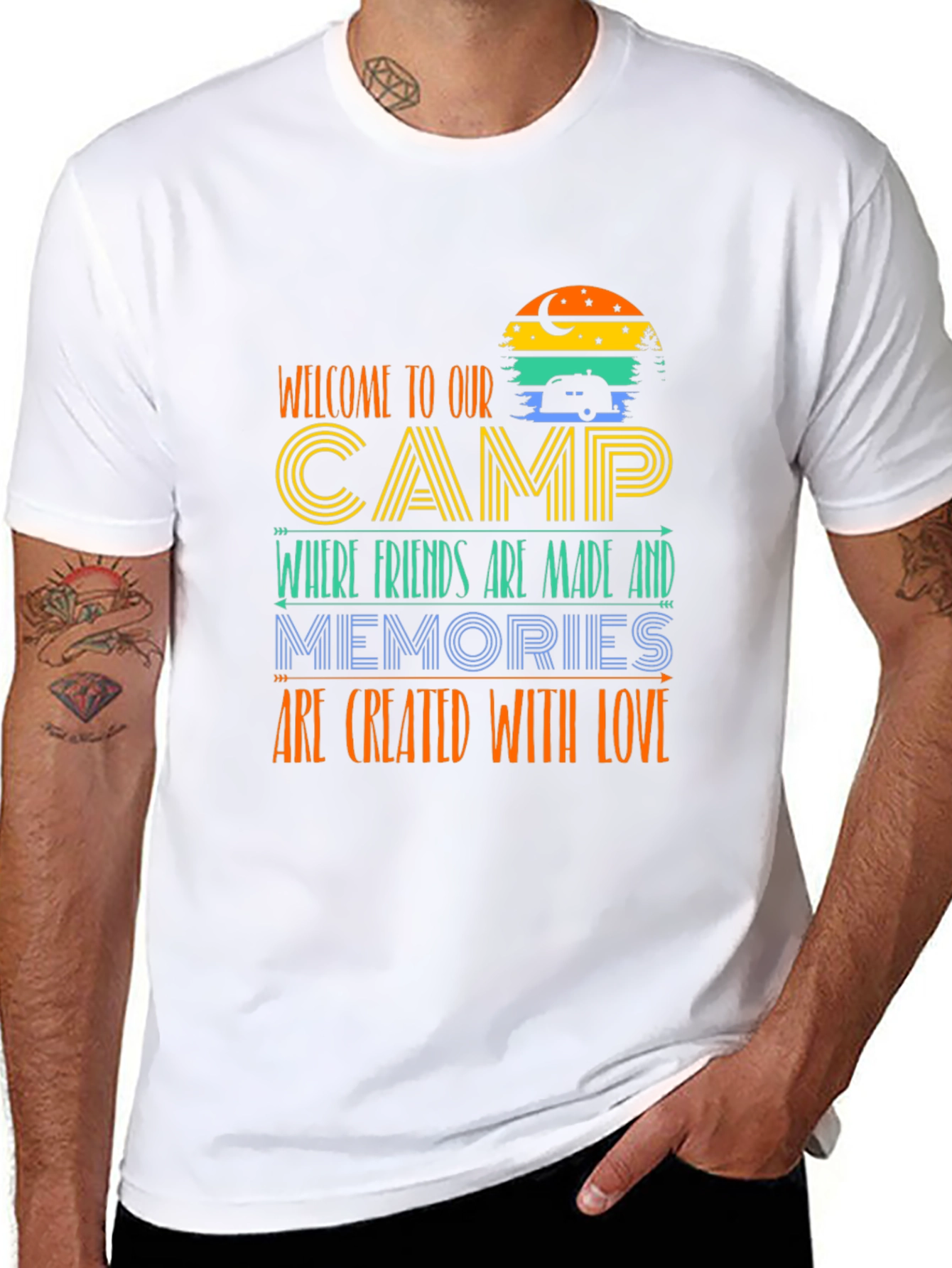 Camping Adventure T-Shirt: Welcome to Our Camp!