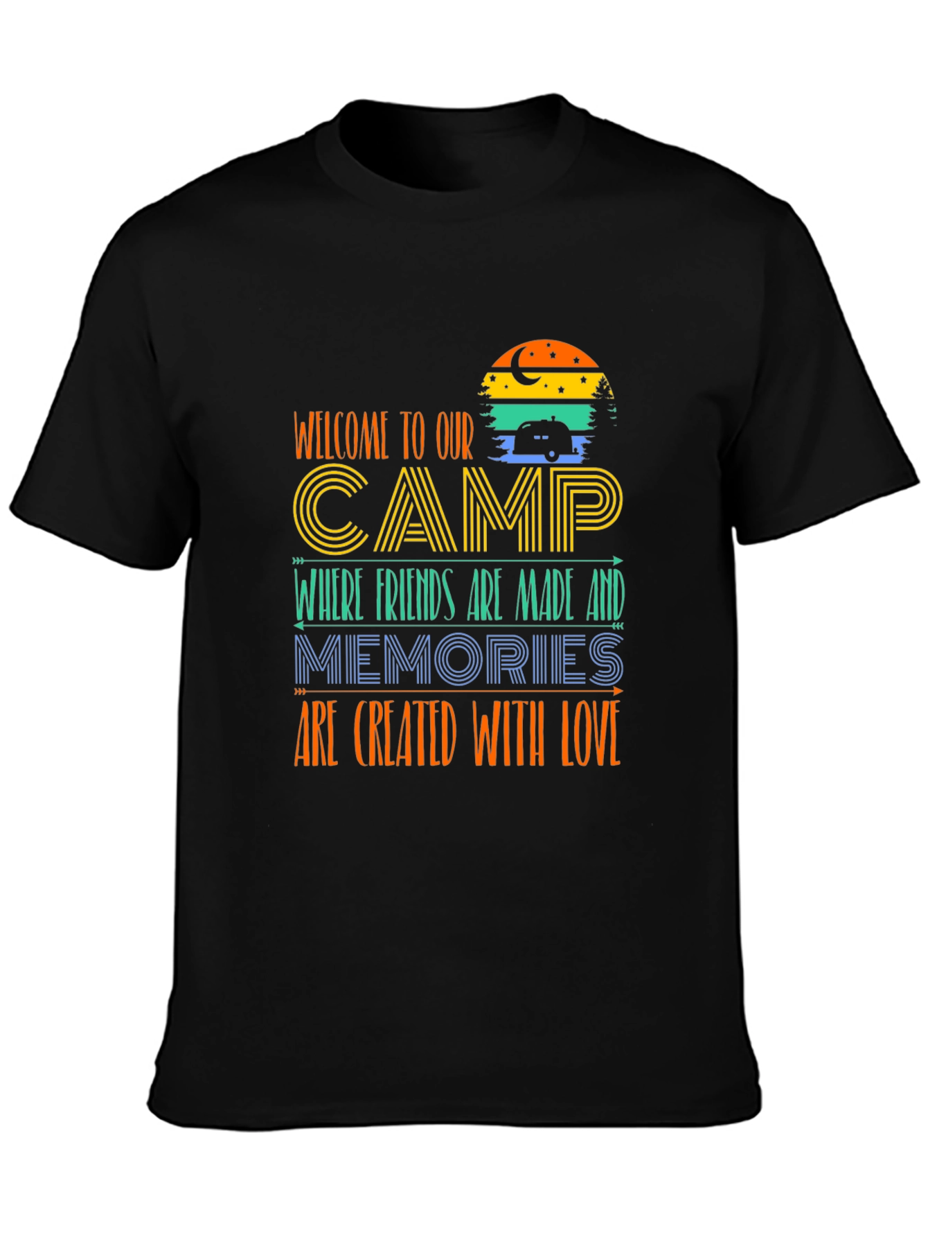 Camping Adventure T-Shirt: Welcome to Our Camp!