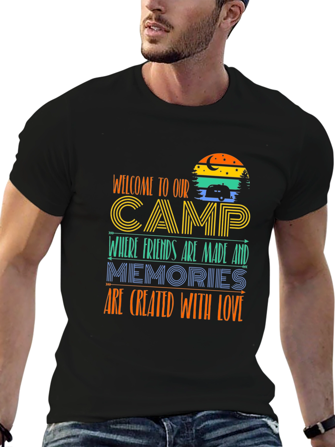 Camping Adventure T-Shirt: Welcome to Our Camp!