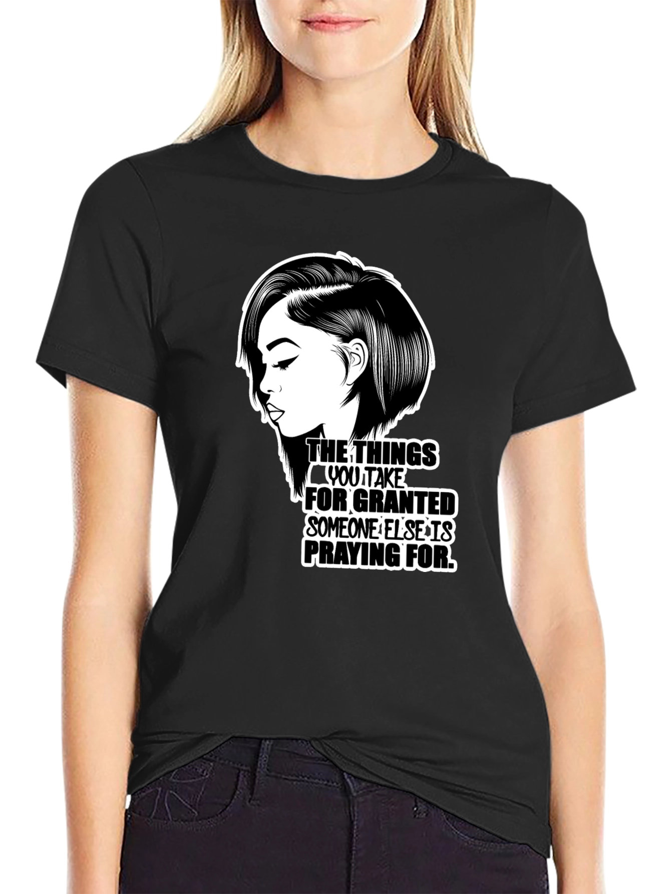 Praying For T-Shirt Black