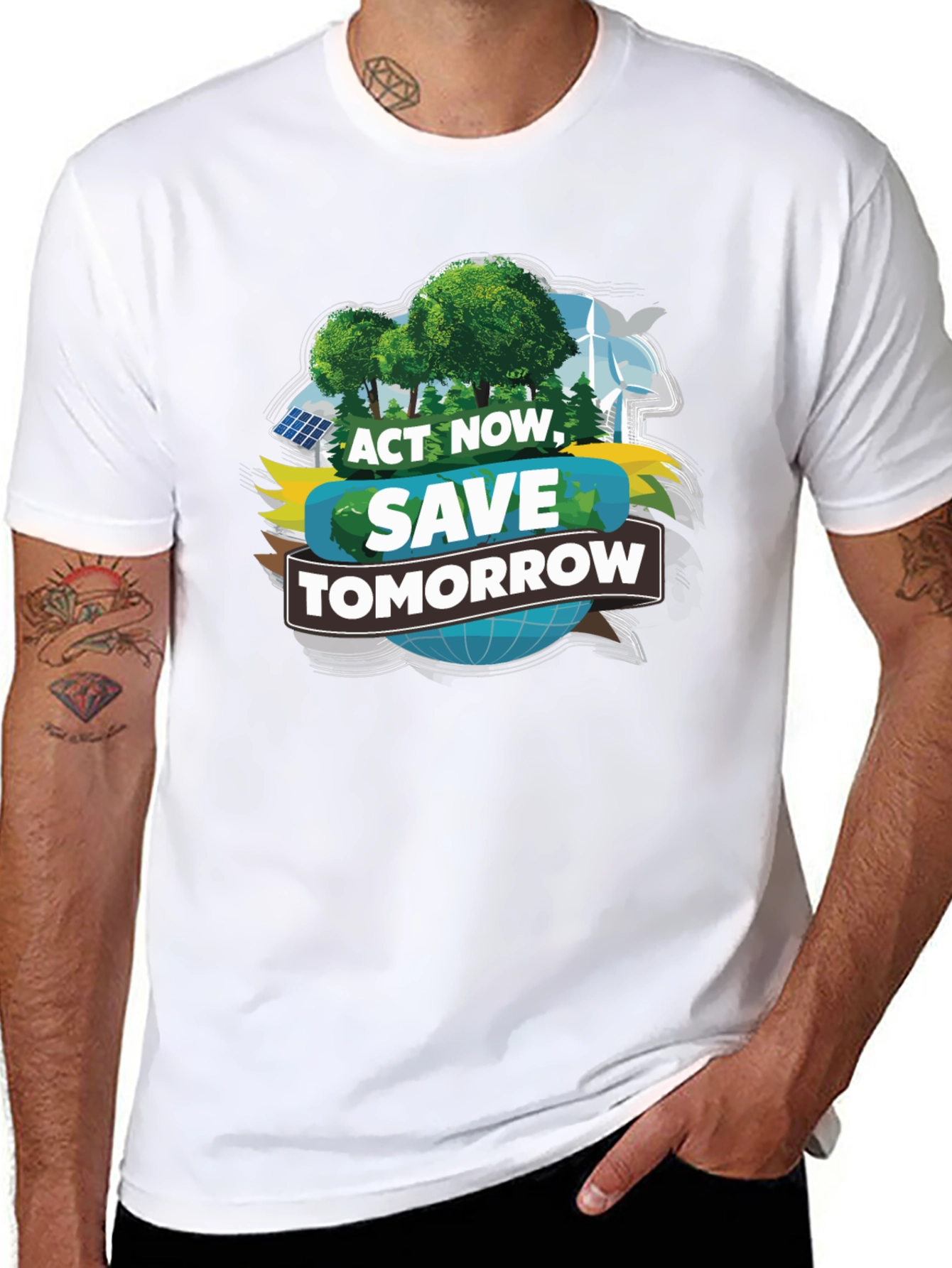 Eco-Friendly Act Now Save Tomorrow T-Shirt
