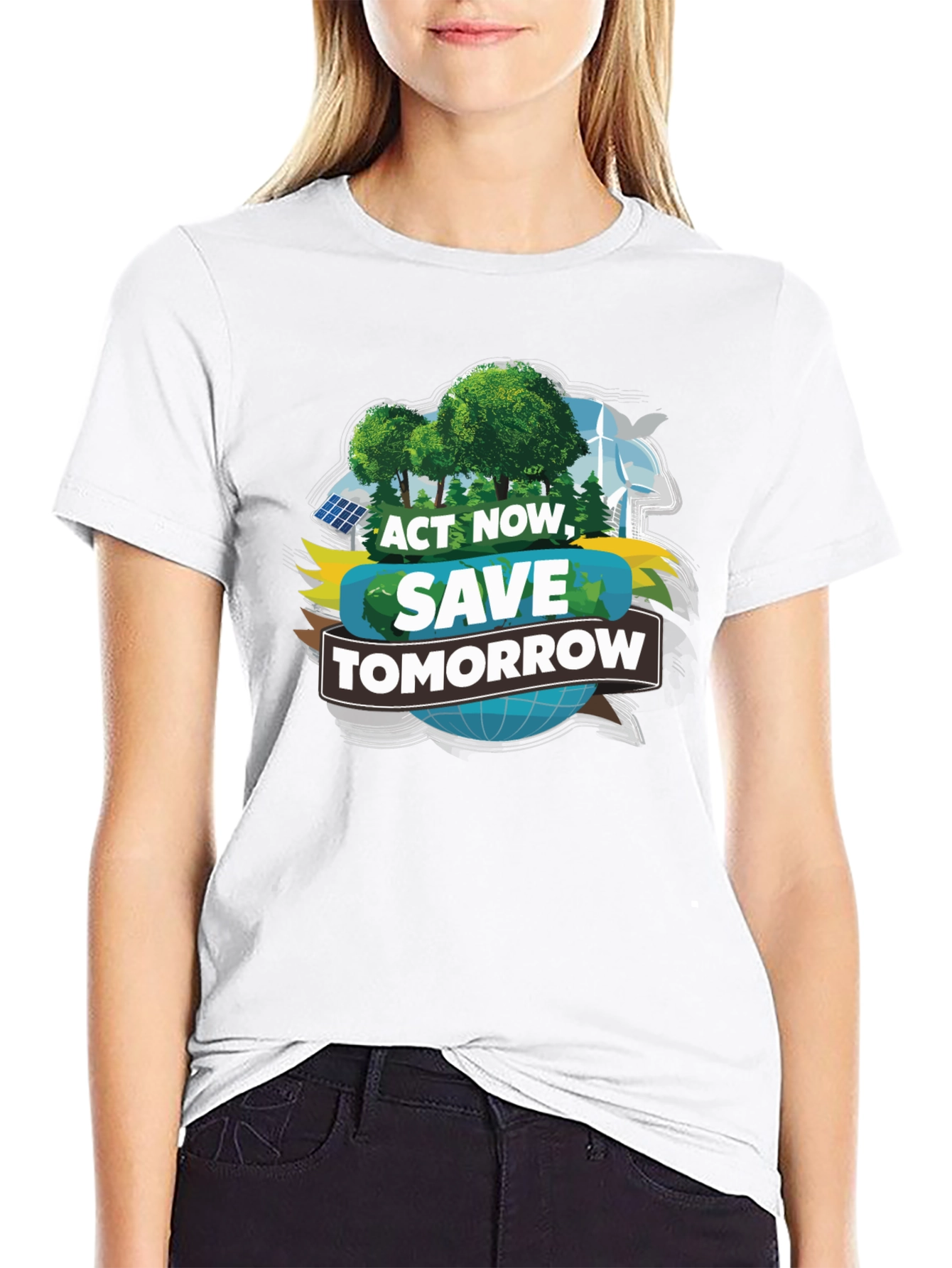 Eco-Friendly Act Now Save Tomorrow T-Shirt