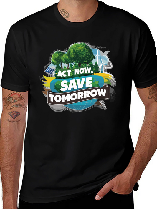 Eco-Friendly Act Now Save Tomorrow T-Shirt