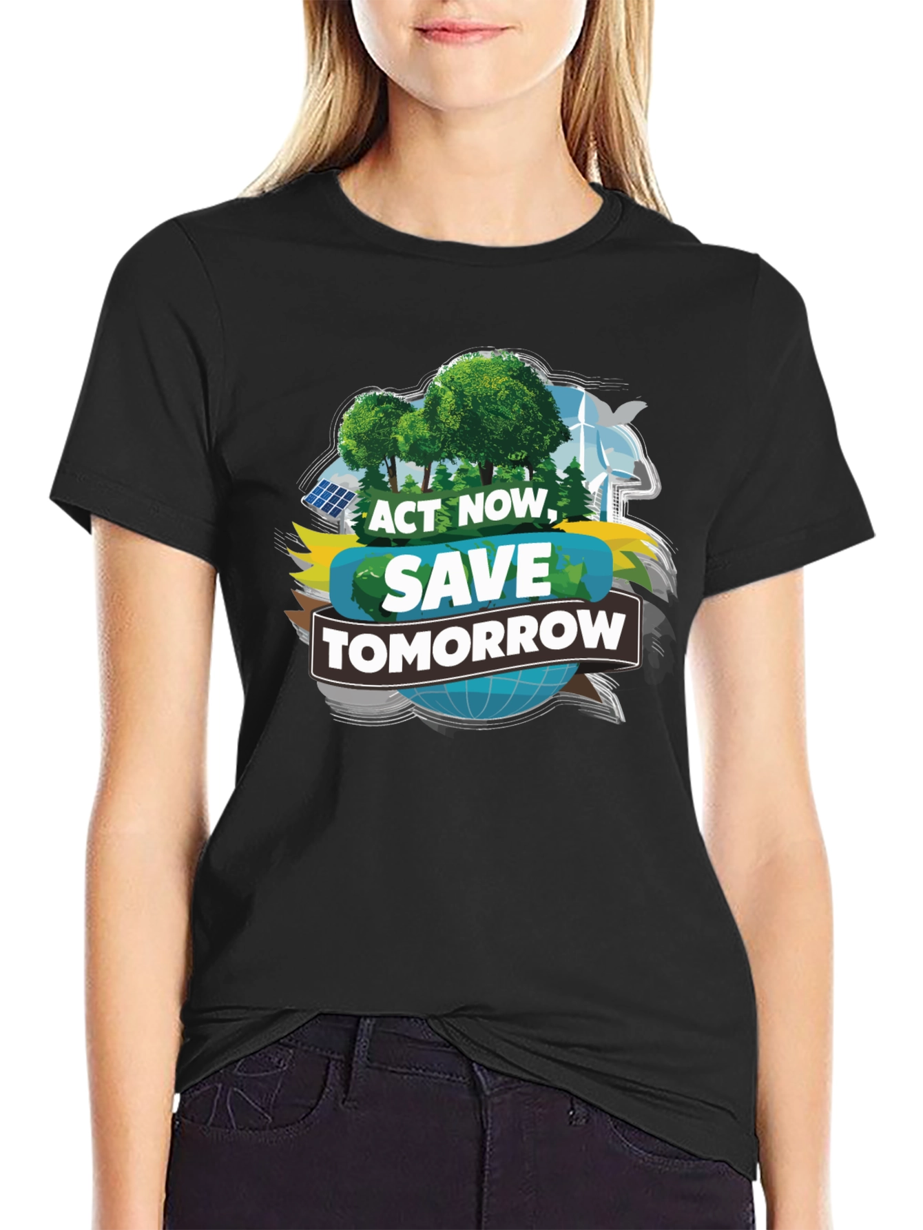 Eco-Friendly Act Now Save Tomorrow T-Shirt