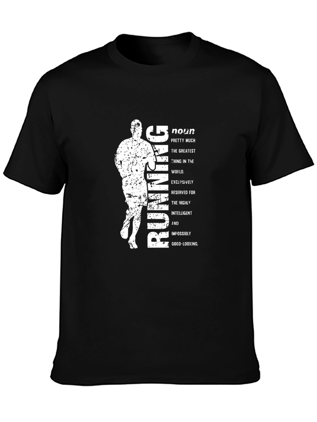 Running Noun Definition Black Graphic Tee