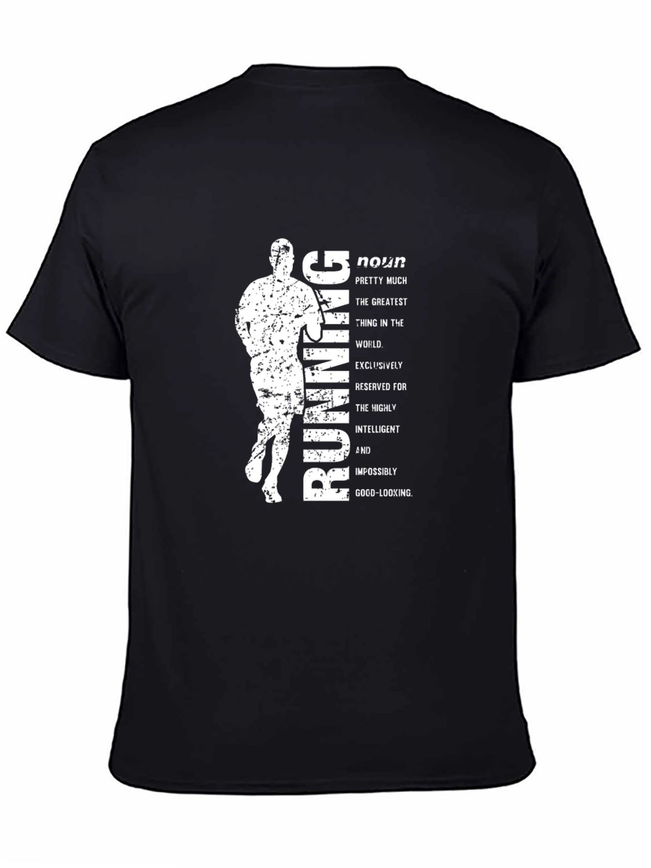 Running Noun Definition Black Graphic Tee