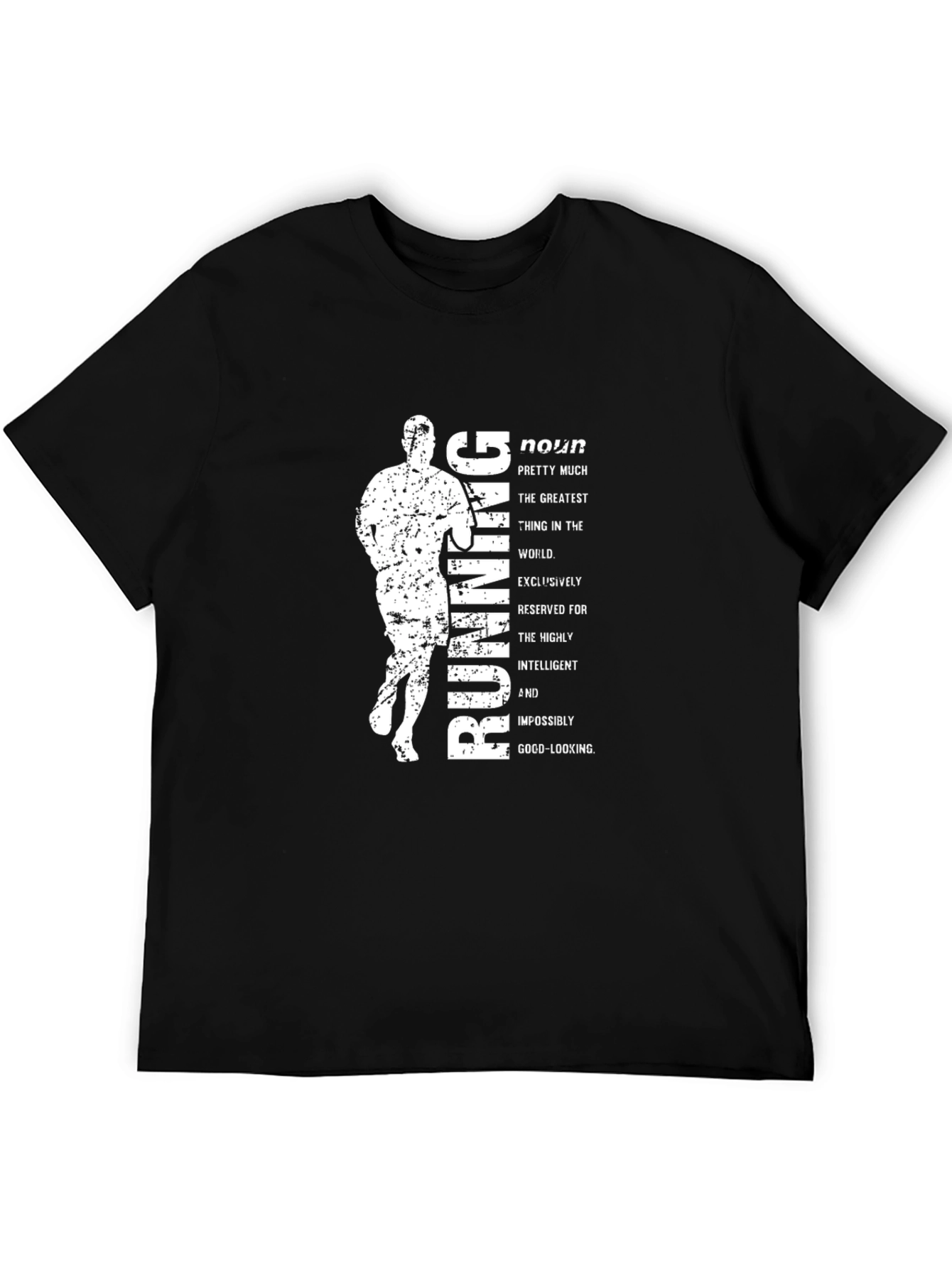 Running Noun Definition Black Graphic Tee