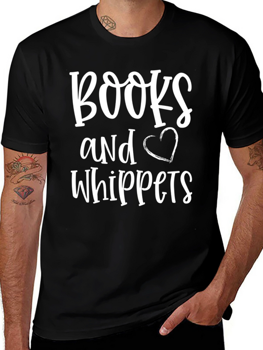 Books and Whippets Graphic Tee