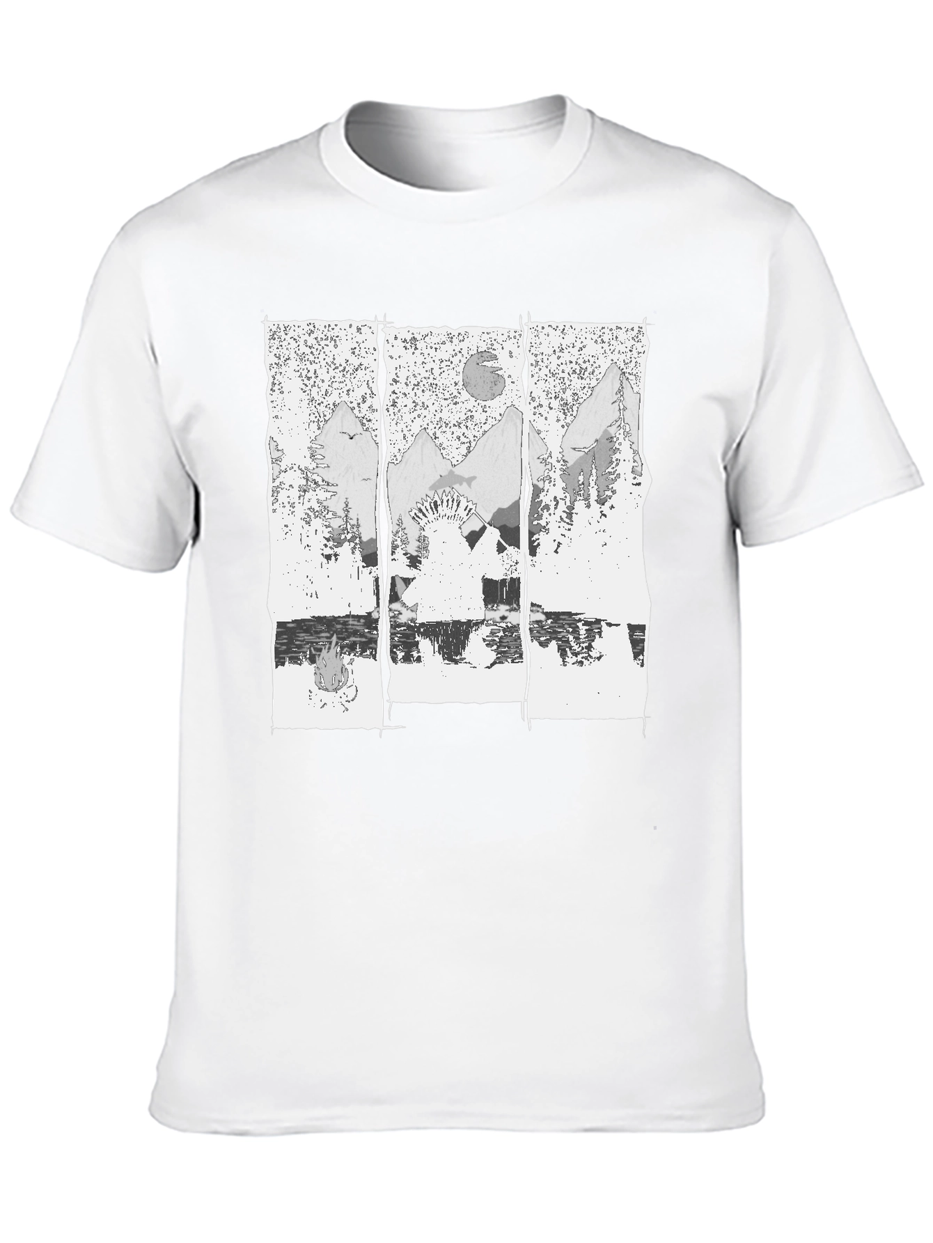 Native American Landscape Graphic Tee