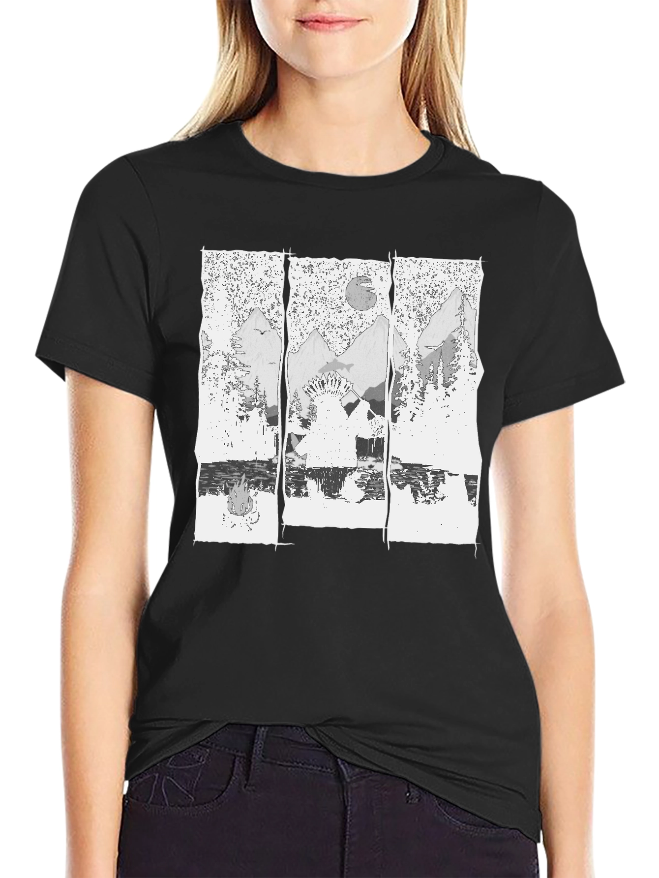 Native American Landscape Graphic Tee