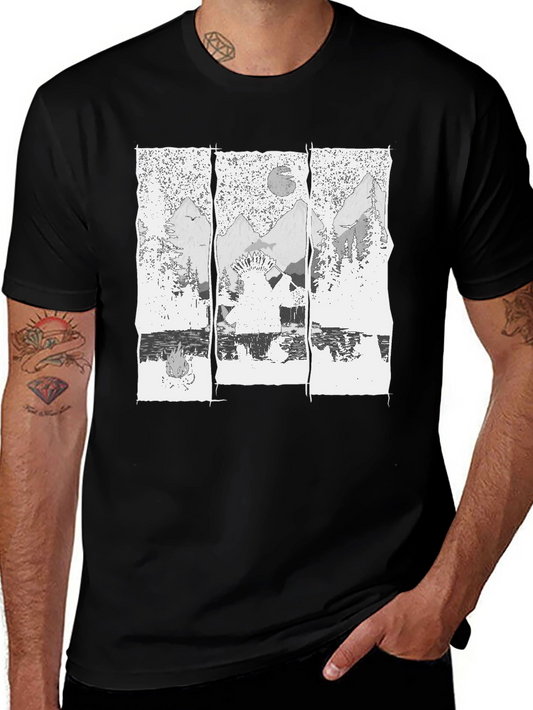 Native American Landscape Graphic Tee