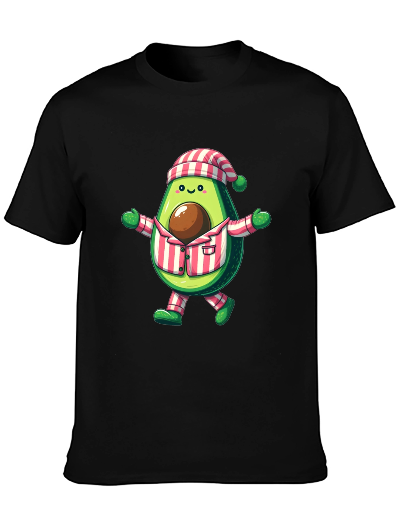 Avocado Pajama T-Shirt - Funny Cartoon Tee