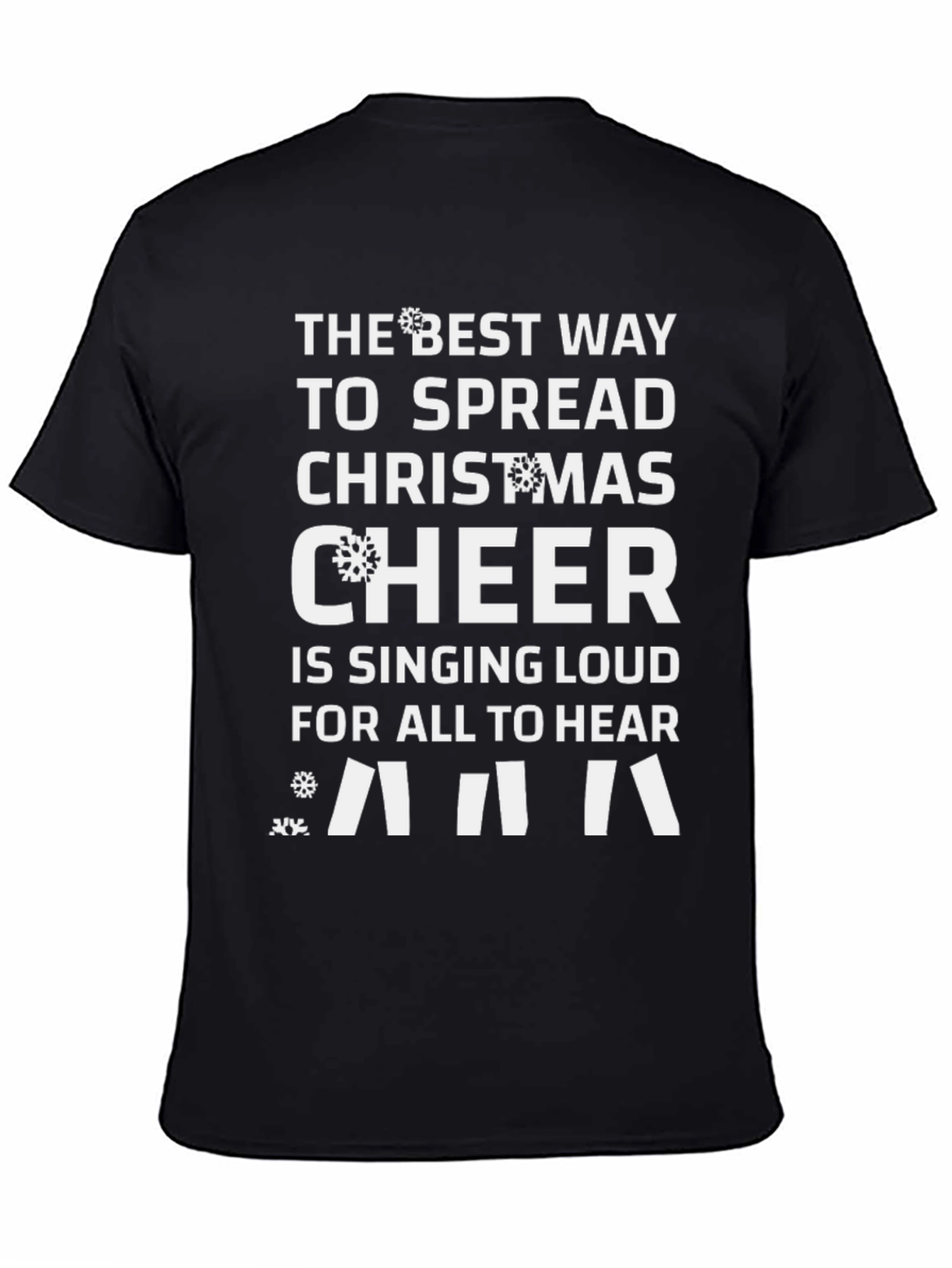 Christmas Cheer T-Shirt - Sing Loud Holiday Tee