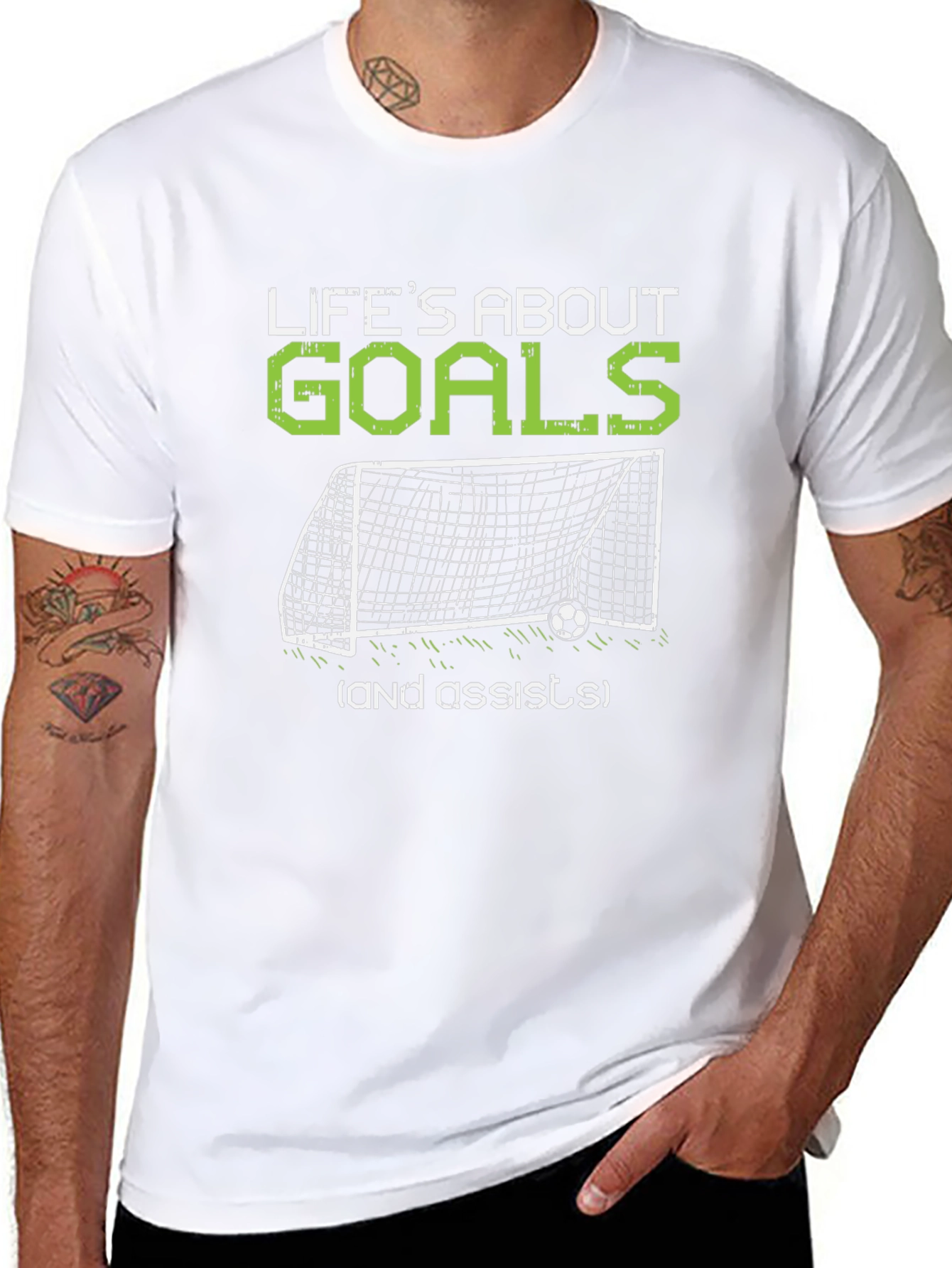 Lifes About Goals Black T-Shirt
