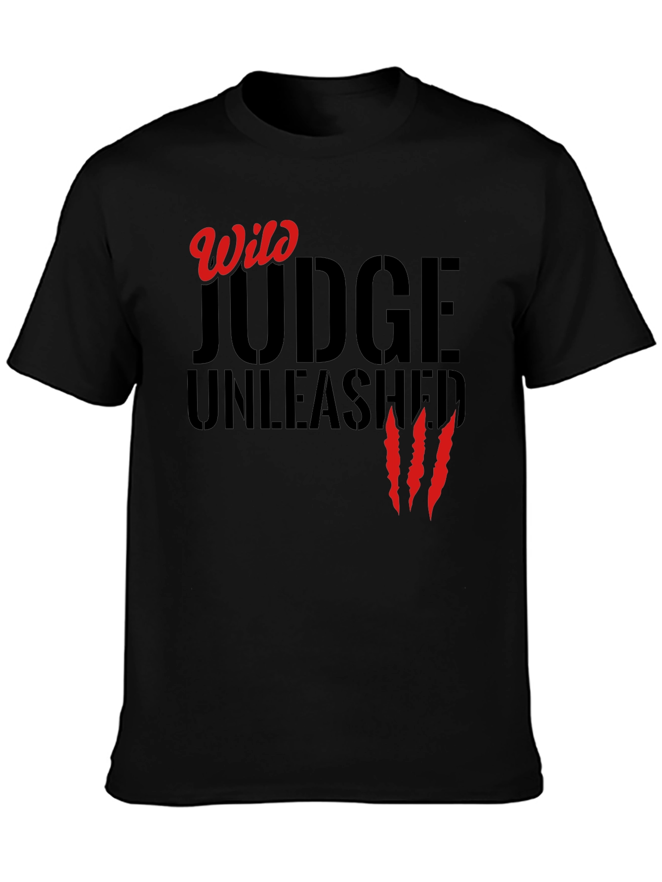 Wild Judge Unleashed Black Graphic Tee