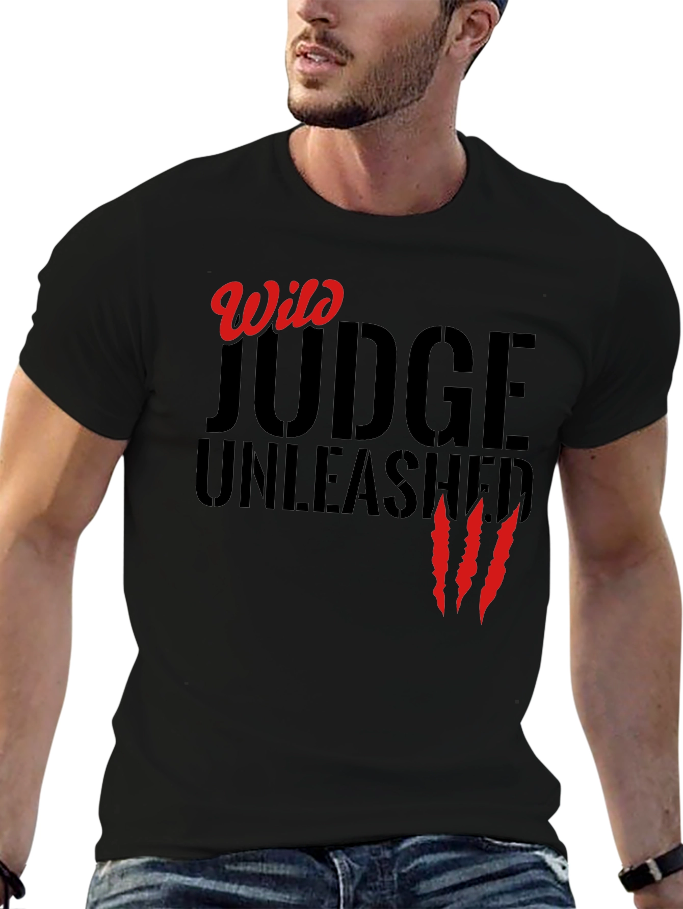 Wild Judge Unleashed Black Graphic Tee