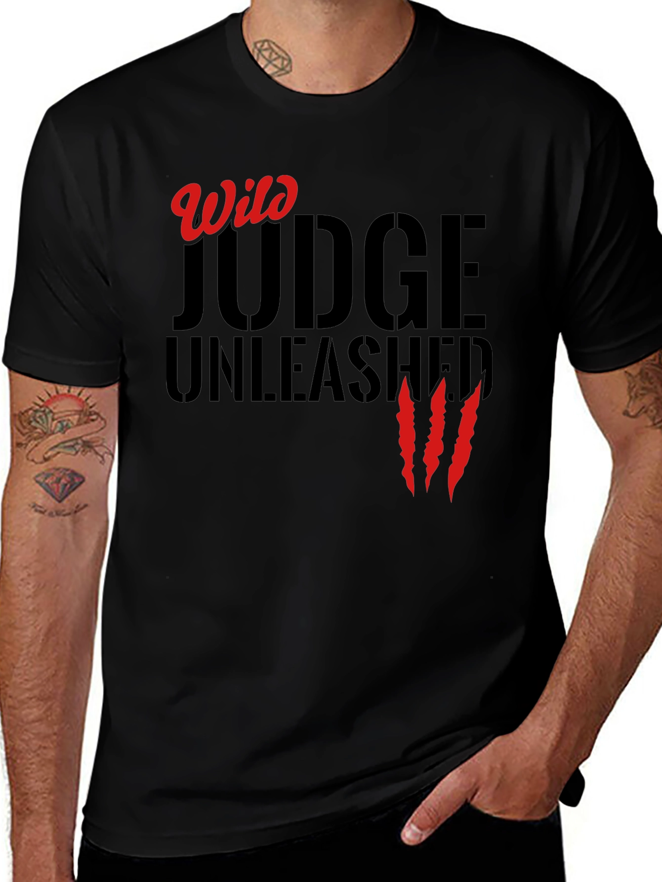 Wild Judge Unleashed Black Graphic Tee